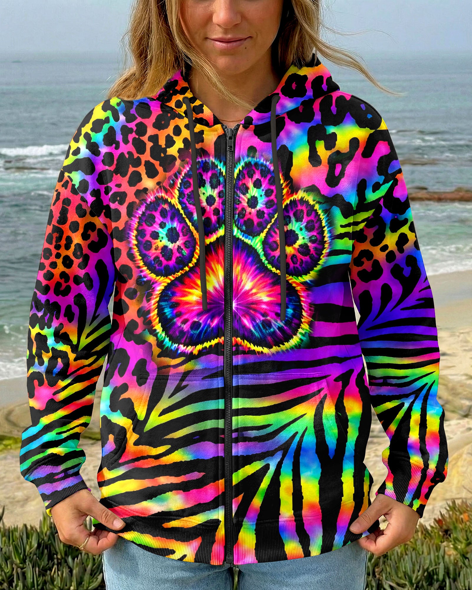PAW PRINT  COLORFUL  LEOPARD ALL OVER PRINT - TLHN1303263