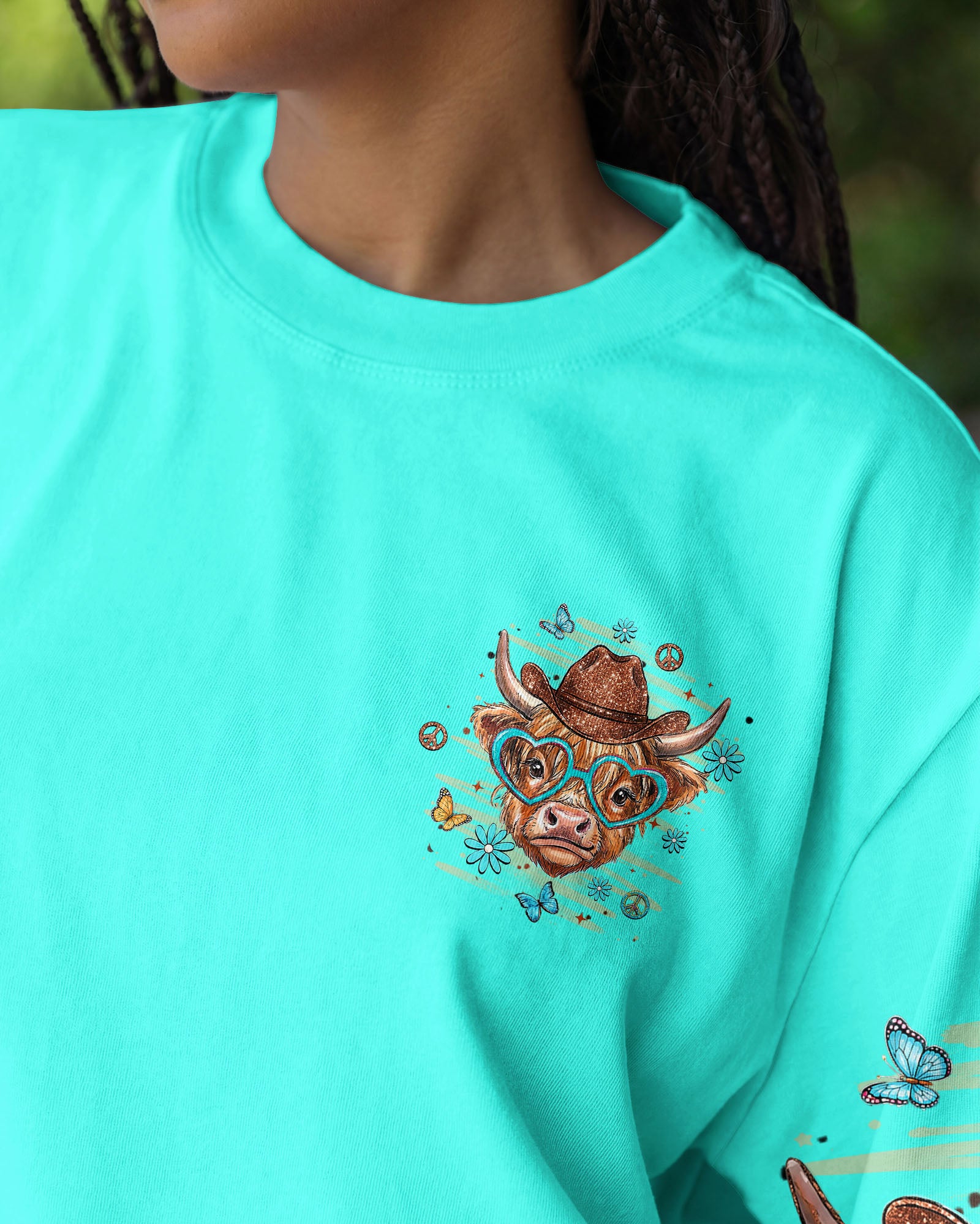 HOWDY HIGHLAND COW ALL OVER PRINT - TLHN1407262