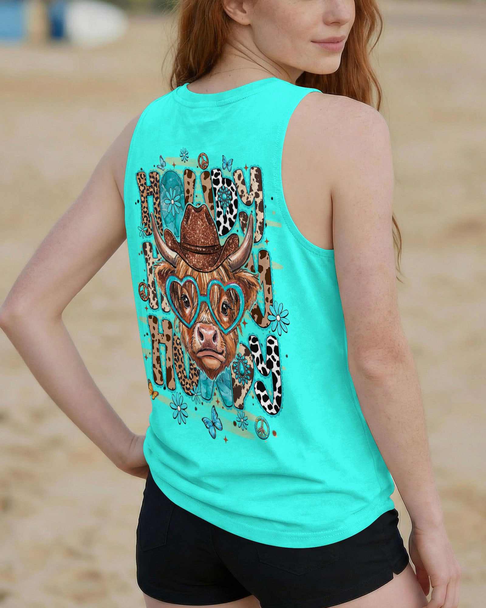 HOWDY HIGHLAND COW ALL OVER PRINT - TLHN1407262