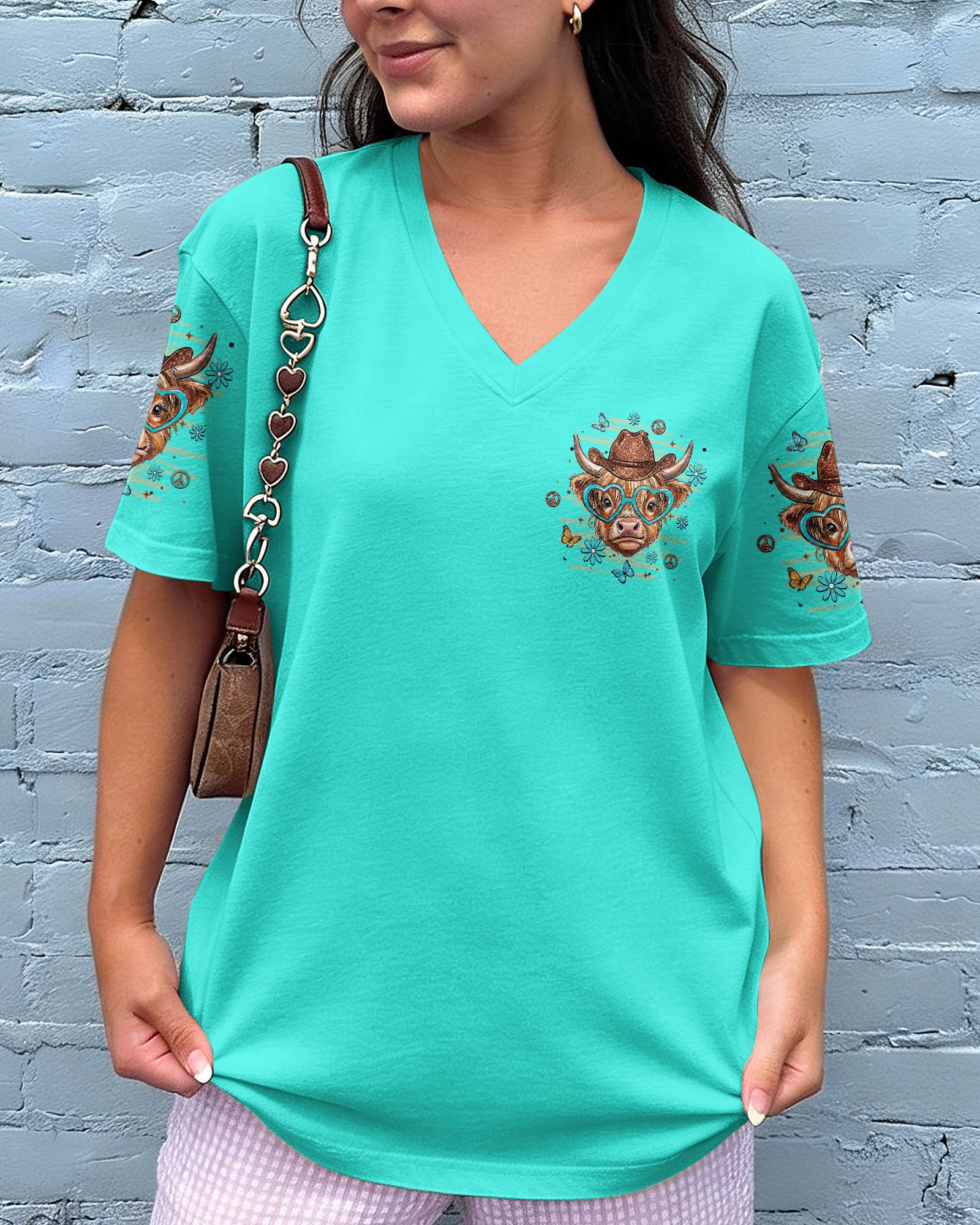 HOWDY HIGHLAND COW ALL OVER PRINT - TLHN1407262