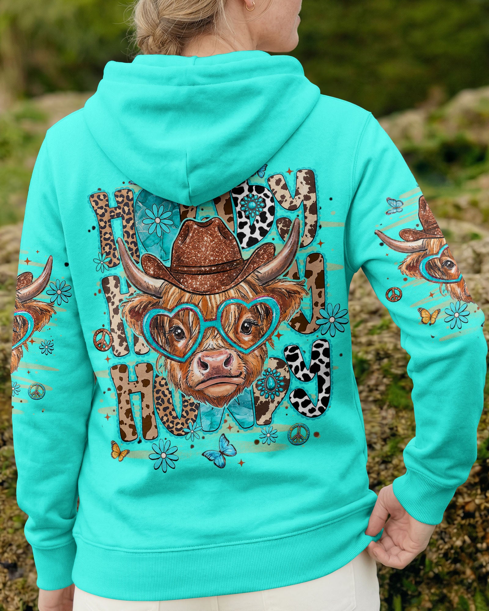 HOWDY HIGHLAND COW ALL OVER PRINT - TLHN1407262