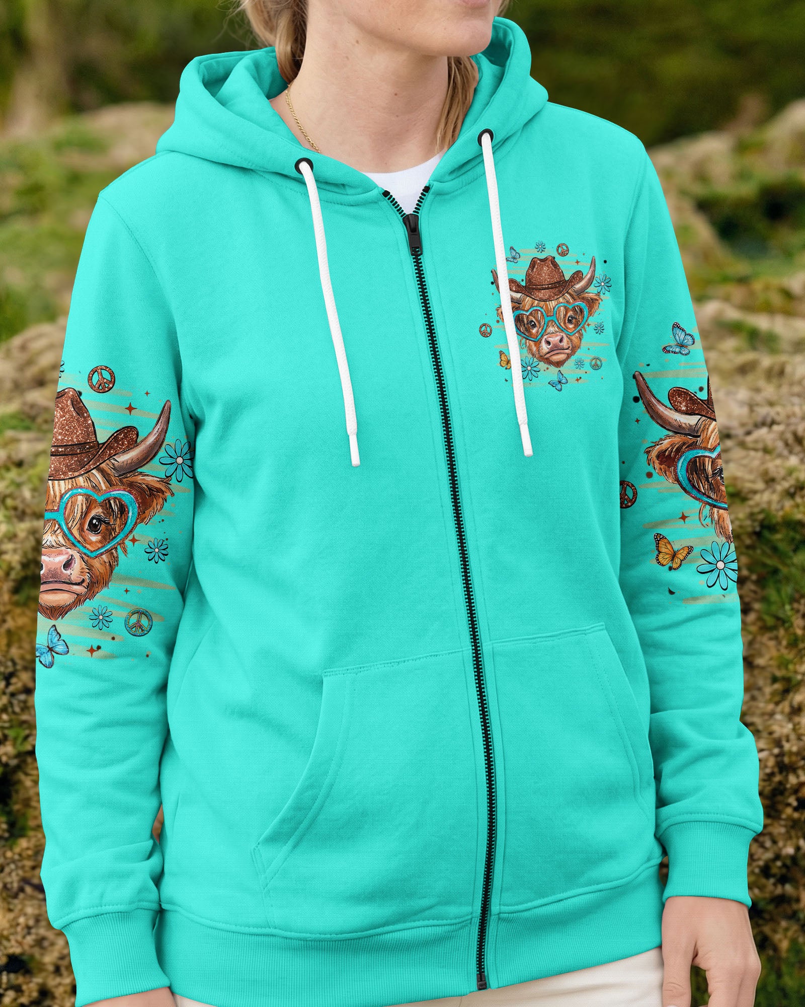 HOWDY HIGHLAND COW ALL OVER PRINT - TLHN1407262