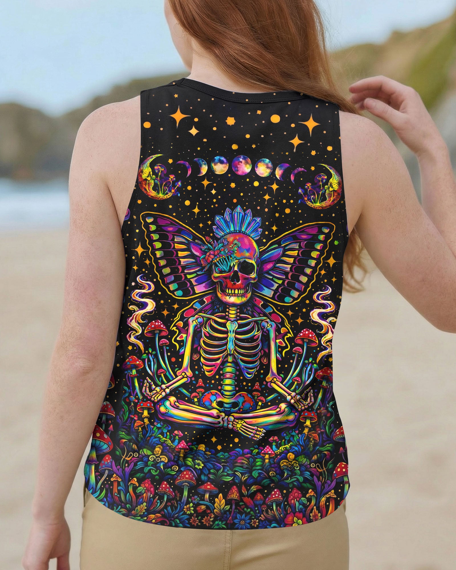 COSMIC SKULL HIPPIE BUTTERFLY ALL OVER PRINT - TLHN2104263