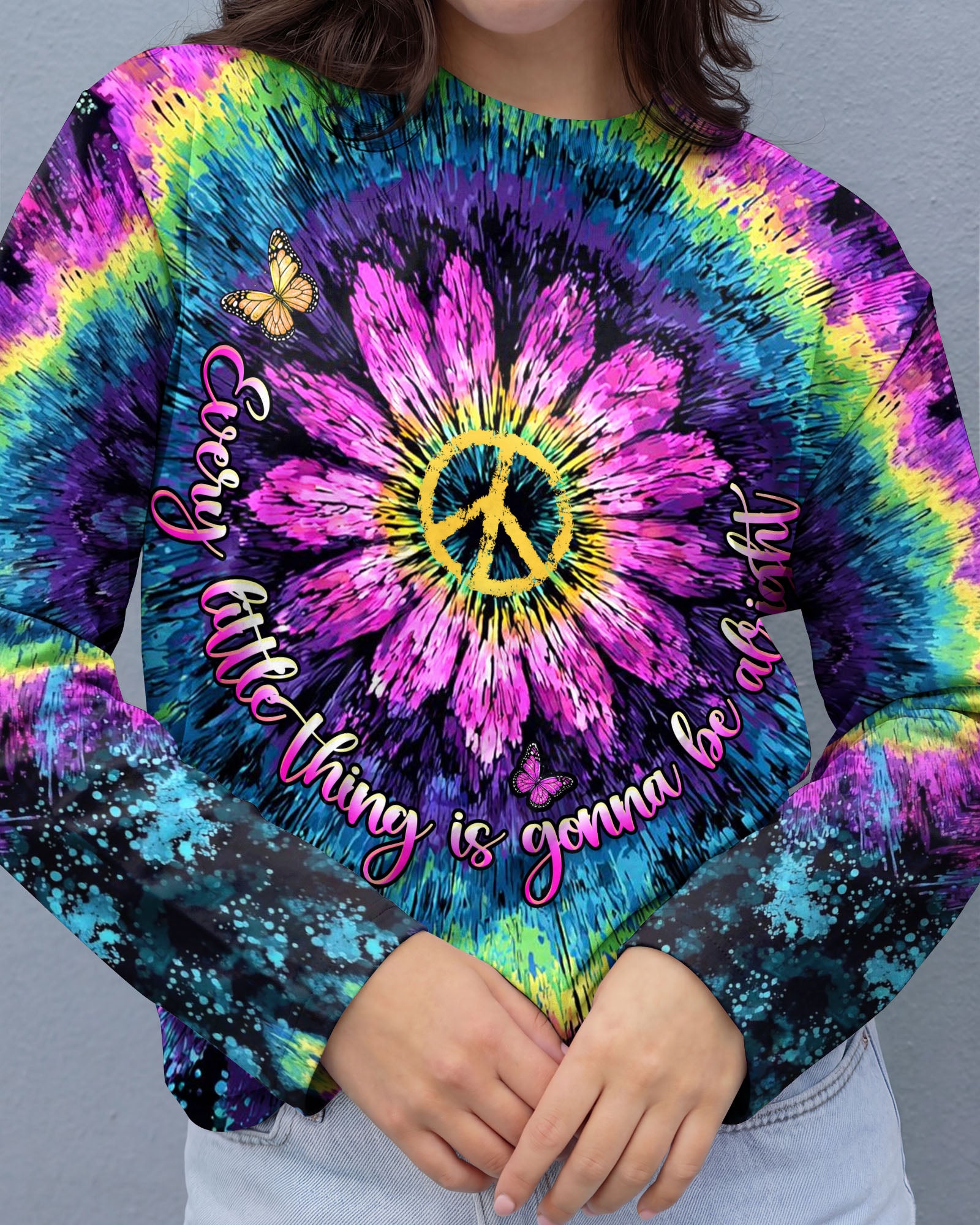 EVERY LITTLE THING FLOWER ART ALL OVER PRINT - TLHN2207262