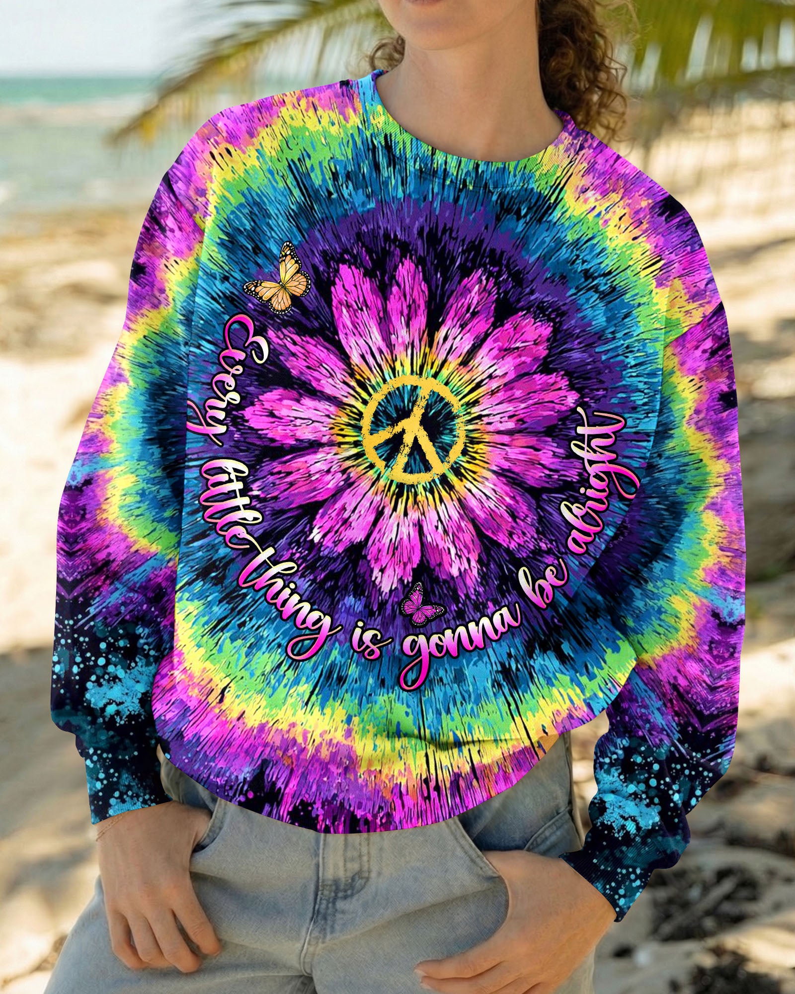 EVERY LITTLE THING FLOWER ART ALL OVER PRINT - TLHN2207262