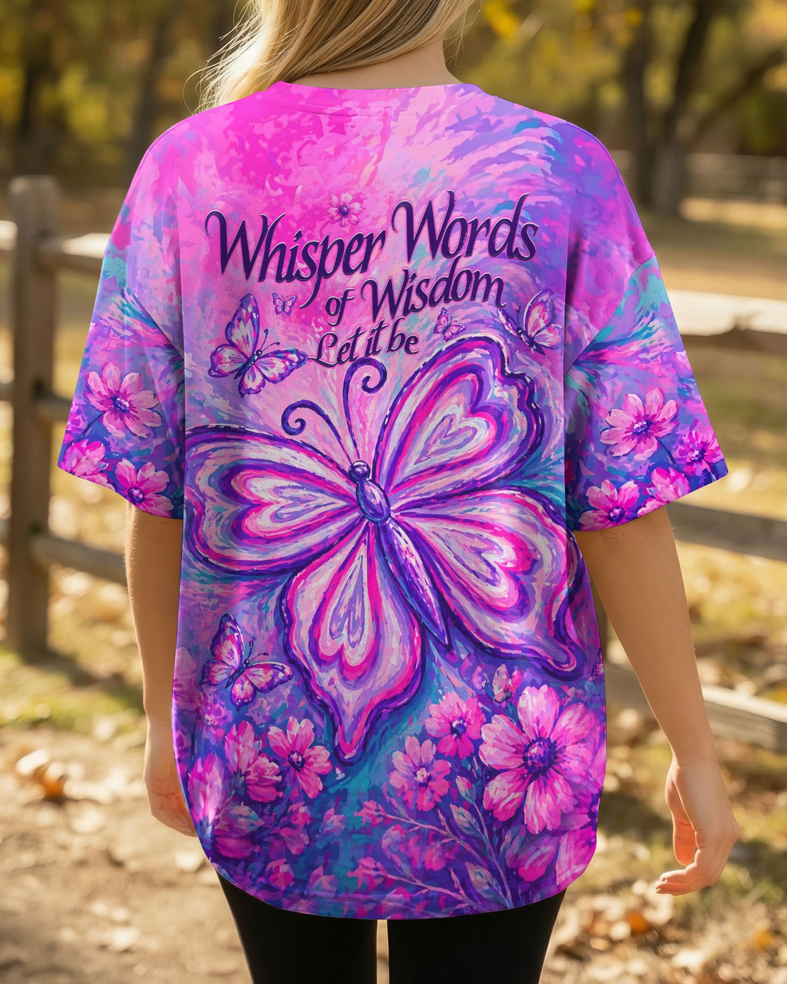 WHISPER WORDS OF WISDOM LET IT BE BUTTERFLY ALL OVER PRINT - TLHN2304261