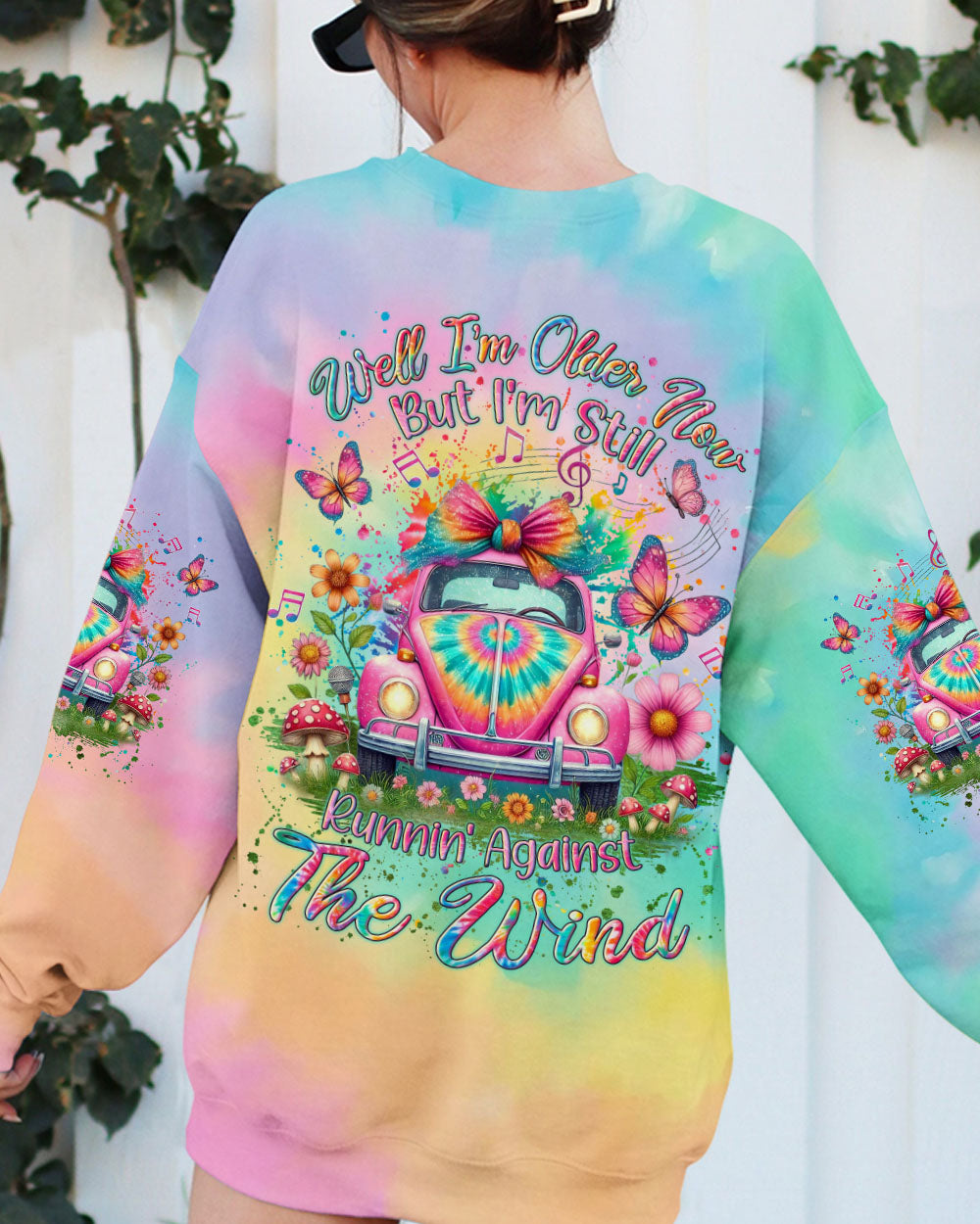 RUNNING AGAINST THE WIND TIE  DYE  CAR ALL OVER PRINT  - TLLN1111242