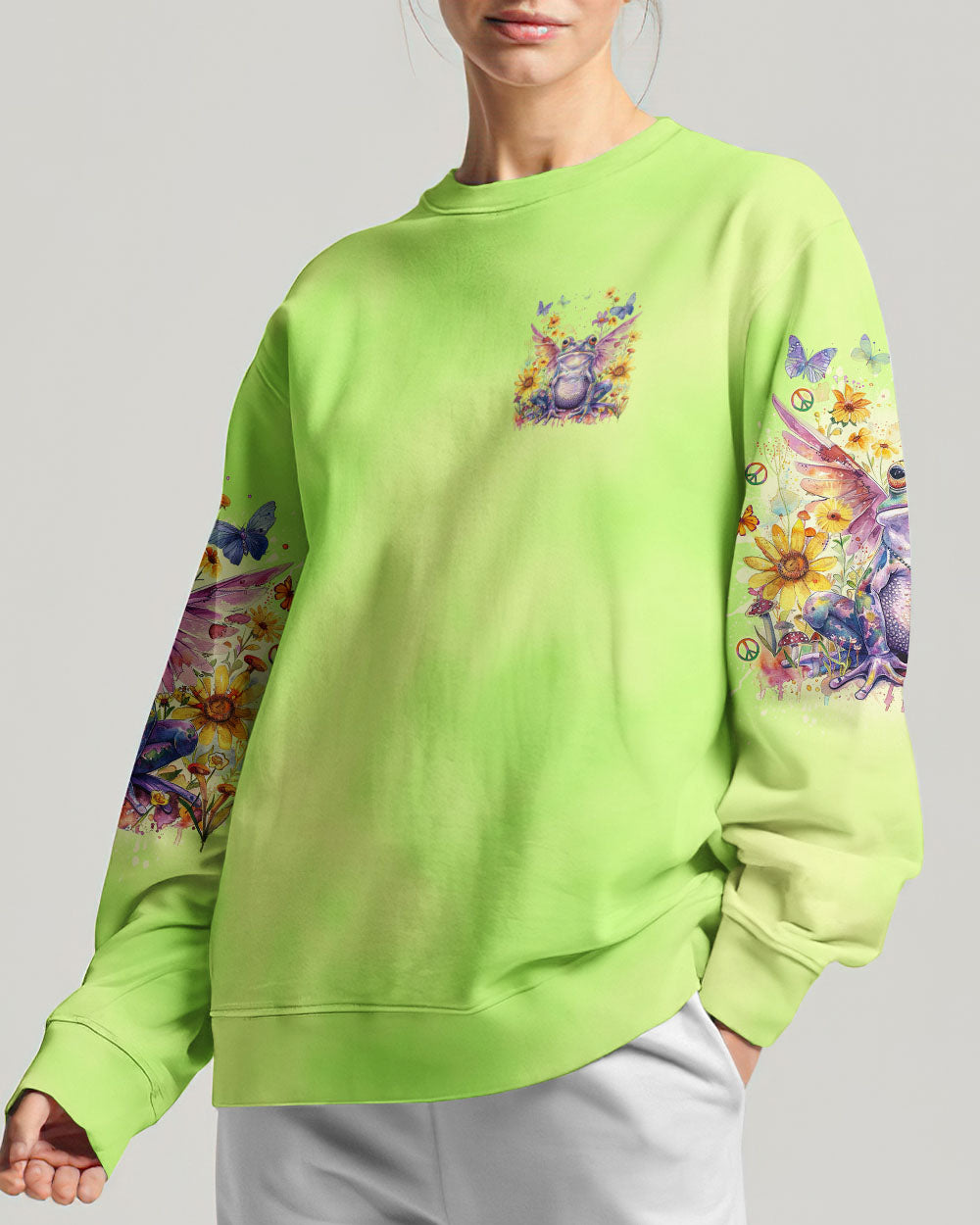BE YOU THE WORLD WILL ADJUST FROG ALL OVER PRINT - TLNO0103243