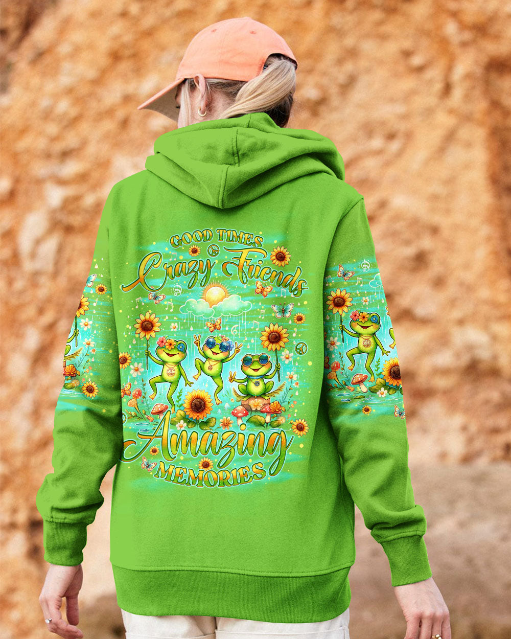 GOOD TIMES CRAZY FRIEND FROG ALL OVER PRINT - TLNO0107241