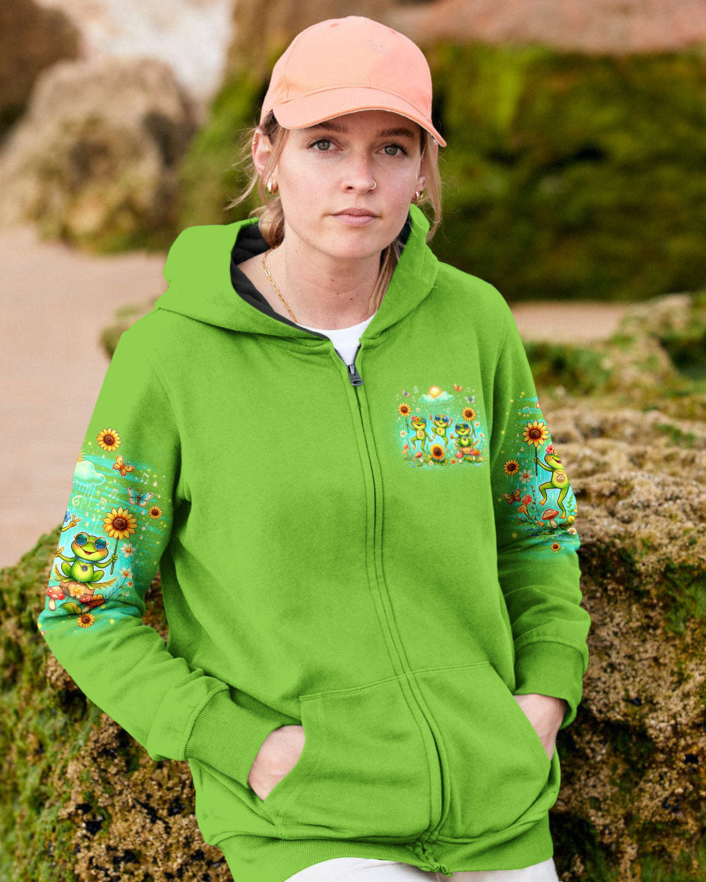 GOOD TIMES CRAZY FRIEND FROG ALL OVER PRINT - TLNO0107241