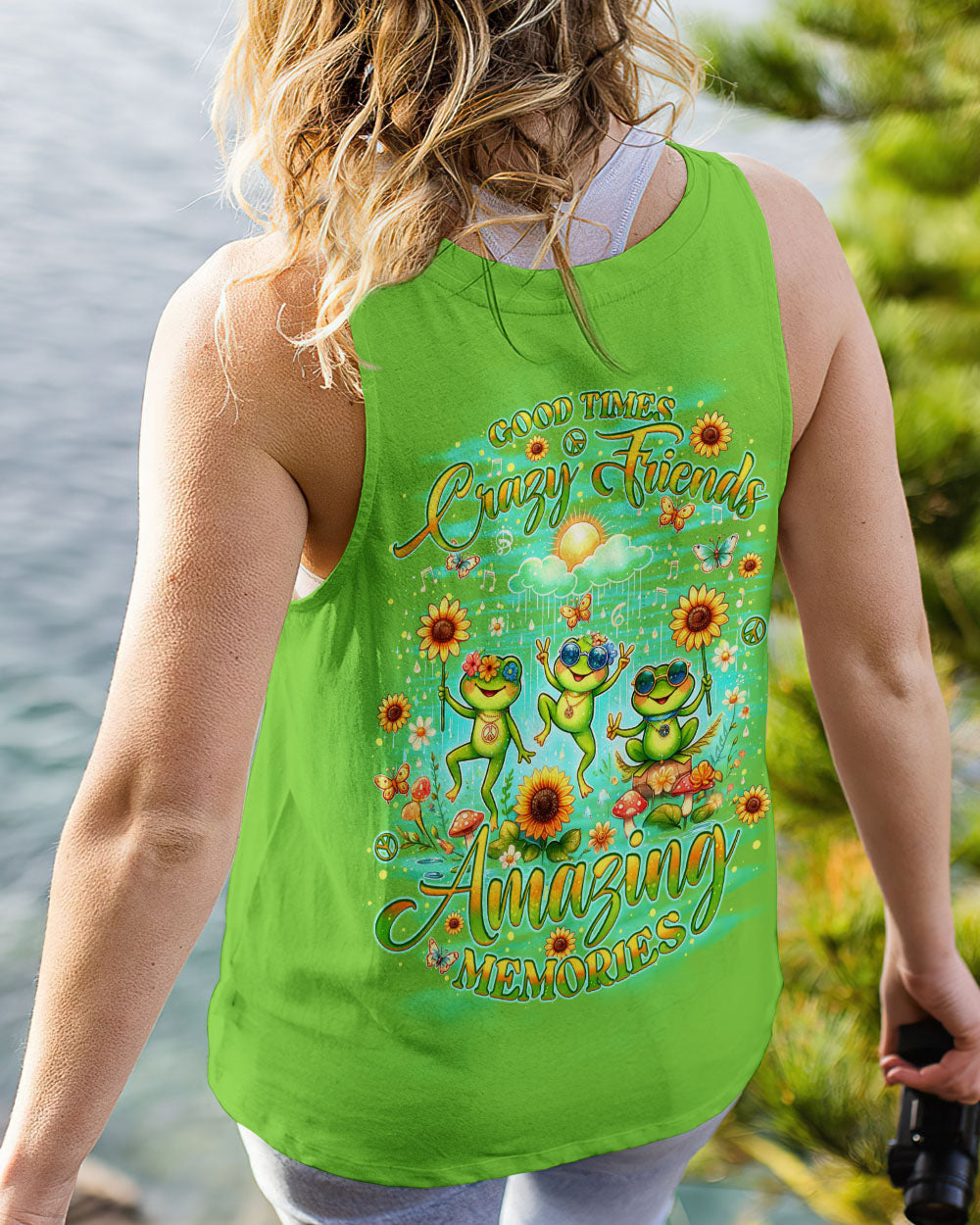 GOOD TIMES CRAZY FRIEND FROG ALL OVER PRINT - TLNO0107241