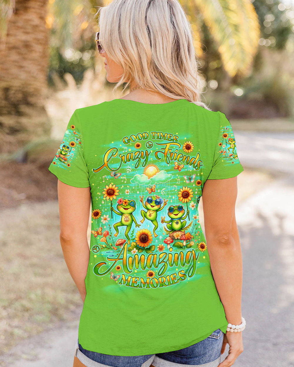 GOOD TIMES CRAZY FRIEND FROG ALL OVER PRINT - TLNO0107241