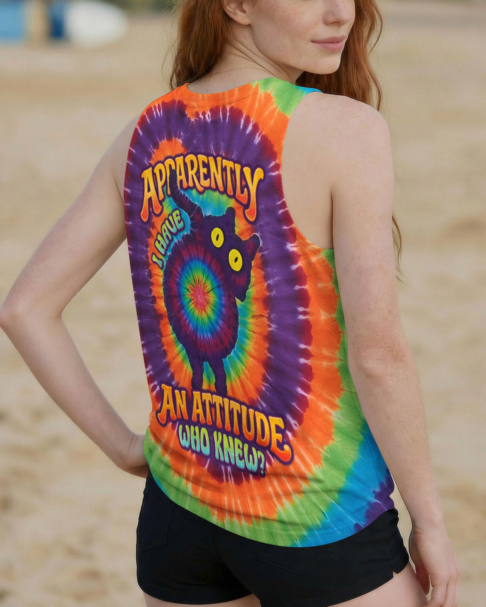APPARENTLY I HAVE AN ATTITUDE WHO KNEW CAT ALL OVER PRINT - TLNO0203261