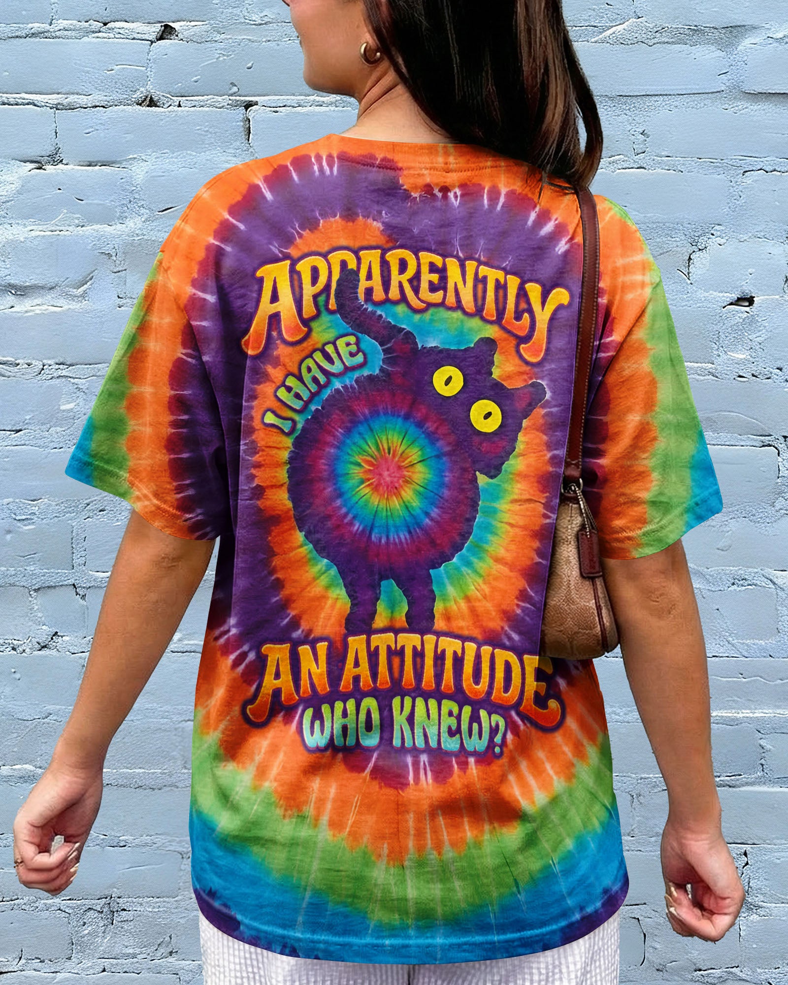 APPARENTLY I HAVE AN ATTITUDE WHO KNEW CAT ALL OVER PRINT - TLNO0203261