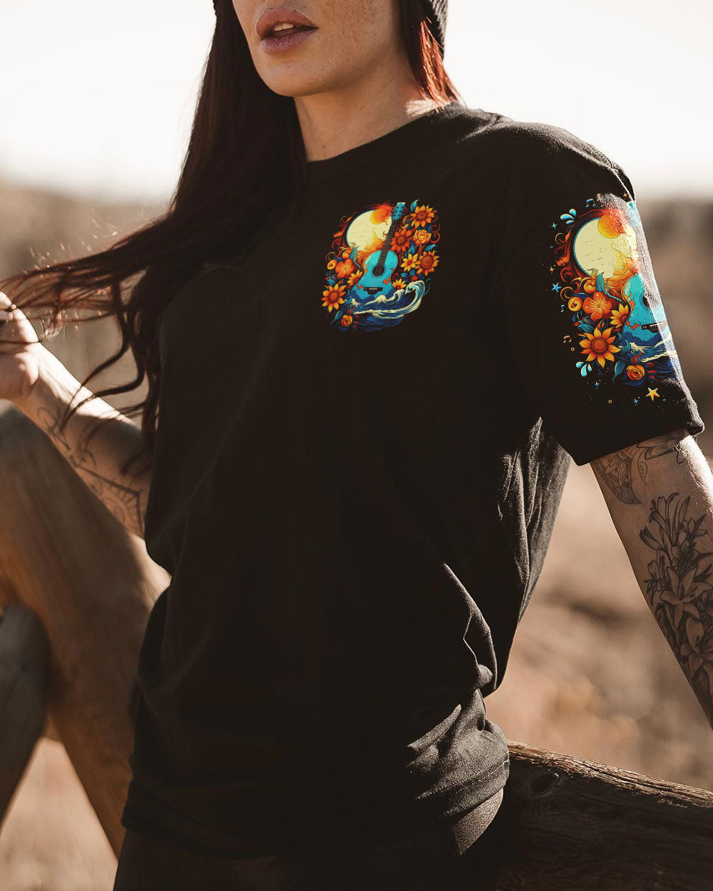 FIND ME WHERE THE MUSIC MEETS THE OCEAN GUITAR ALL OVER PRINT - TLNO0206231