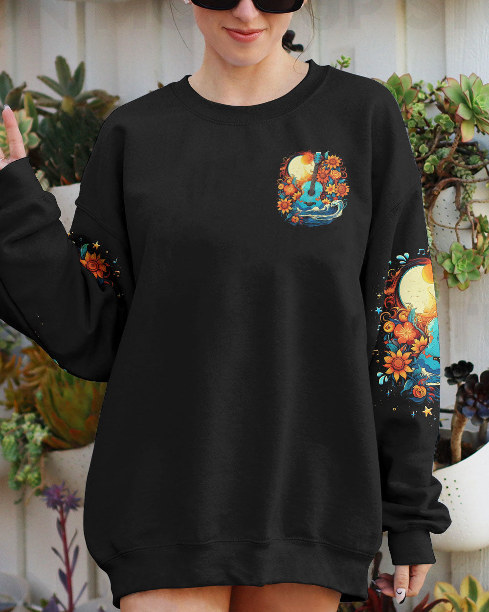 FIND ME WHERE THE MUSIC MEETS THE OCEAN GUITAR ALL OVER PRINT - TLNO0206231