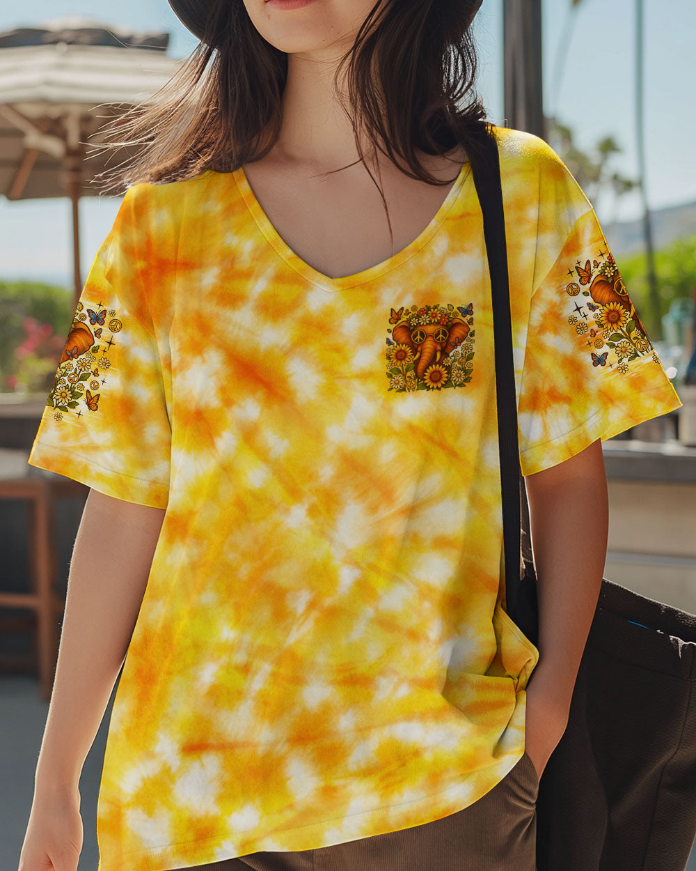 BE KIND ELEPHANT TIE DYE ALL OVER PRINT - TLNO0206252