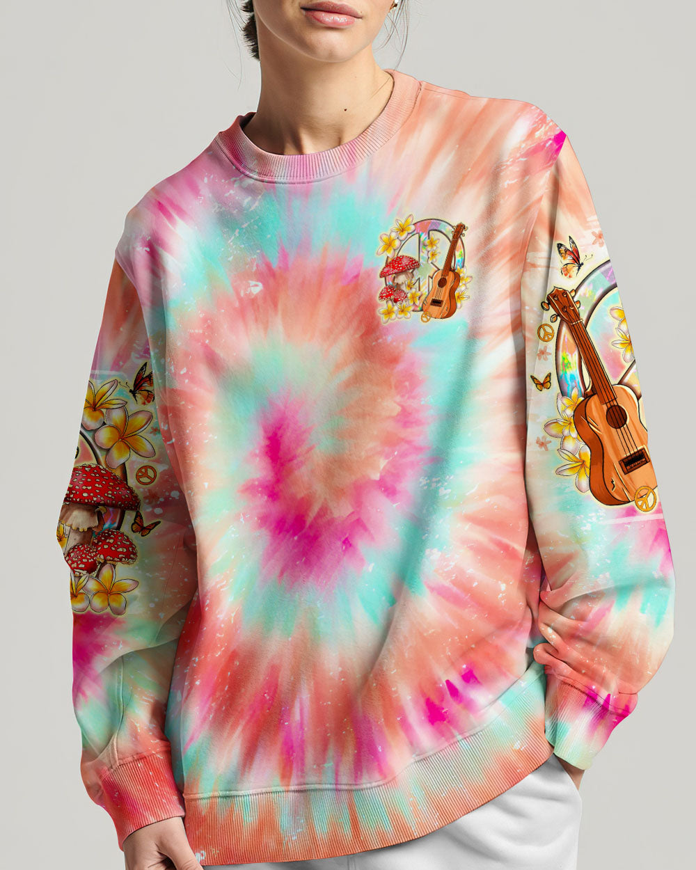 PEACE LOVE ROCK'N ROLL ALL OVER PRINT - TLNO0207241