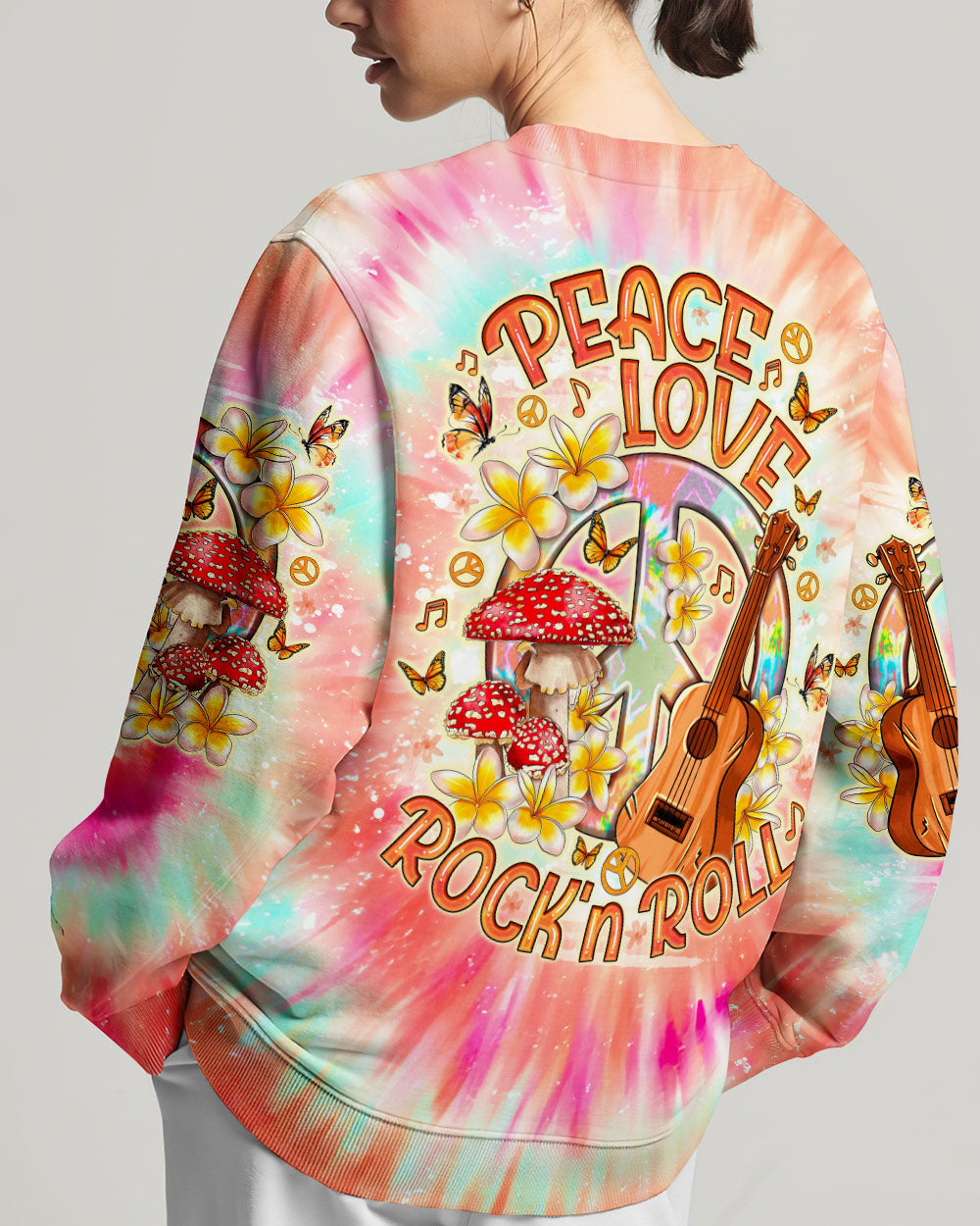 PEACE LOVE ROCK'N ROLL ALL OVER PRINT - TLNO0207241