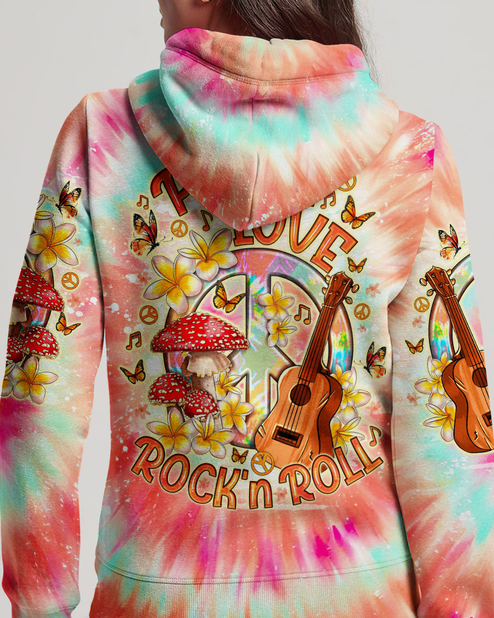PEACE LOVE ROCK'N ROLL ALL OVER PRINT - TLNO0207241