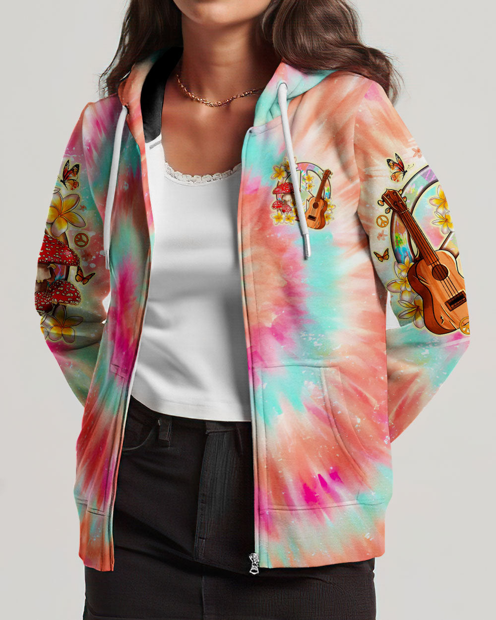 PEACE LOVE ROCK'N ROLL ALL OVER PRINT - TLNO0207241