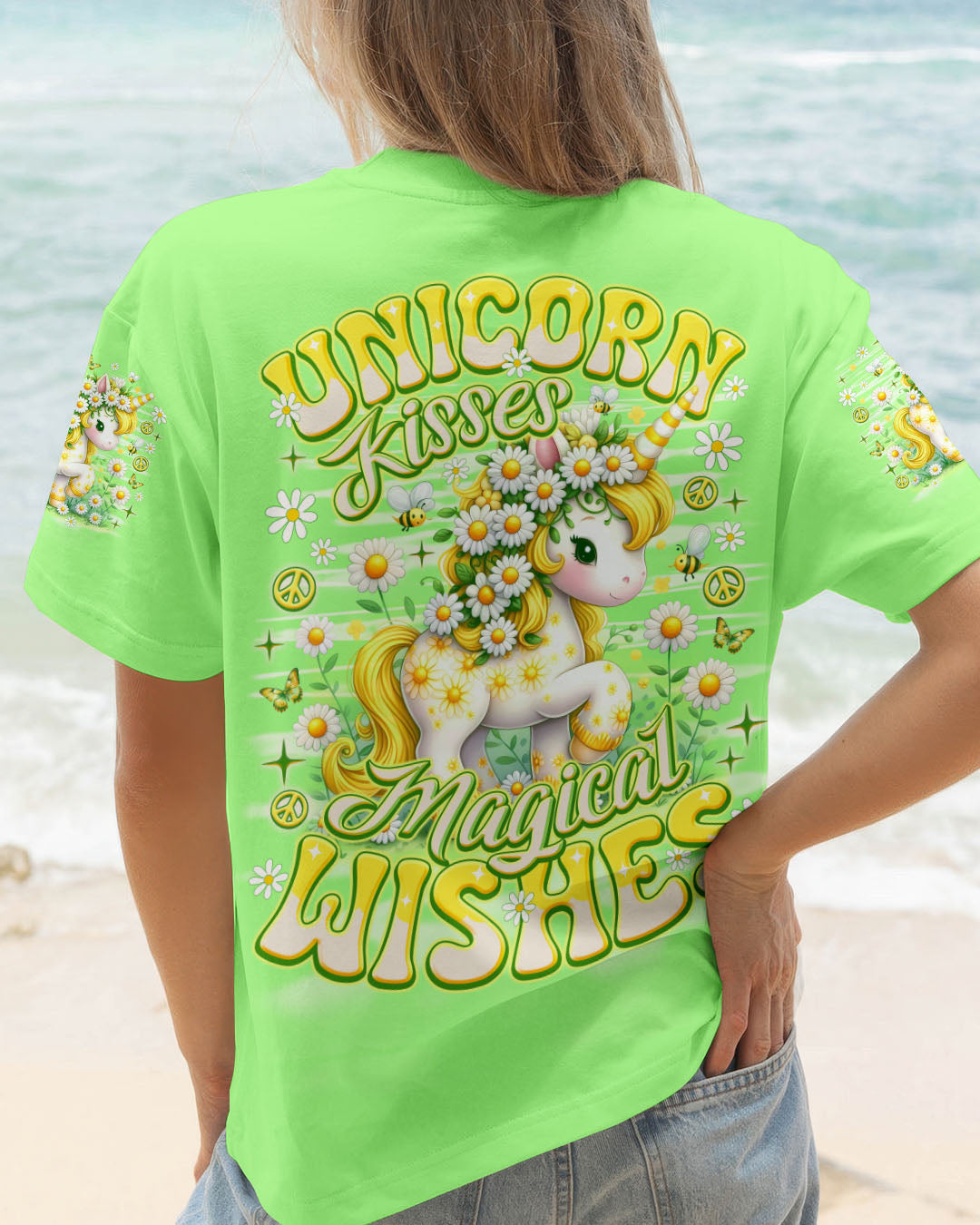 UNICORN KISSES MAGICAL WISHES ALL OVER PRINT - TLNO0207251