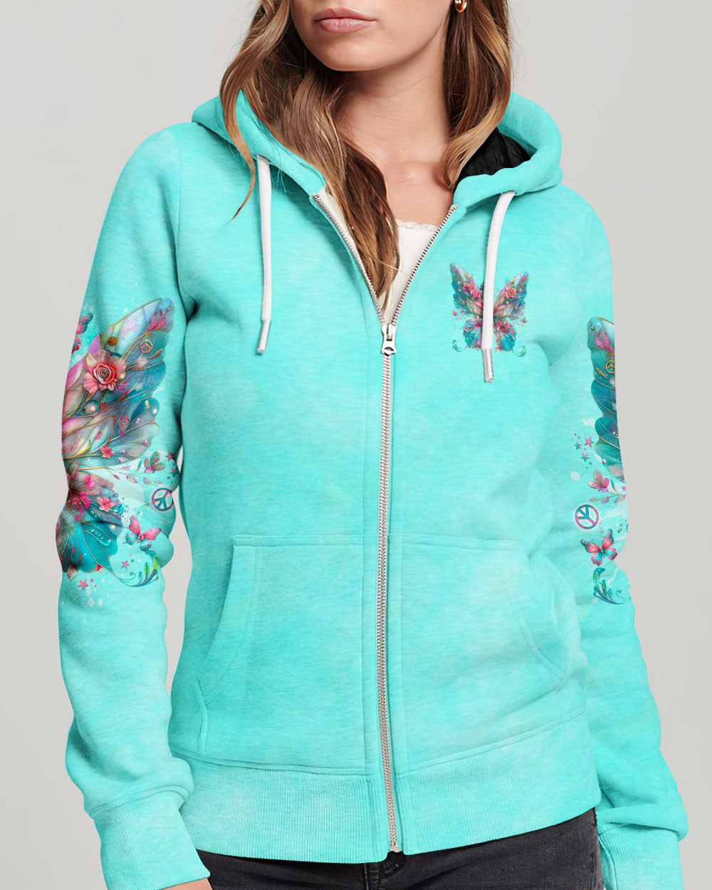 I BELIEVE THERE ARE ANGELS AMONG US BUTTERFLY WINGS ALL OVER PRINT - TLNO0304242