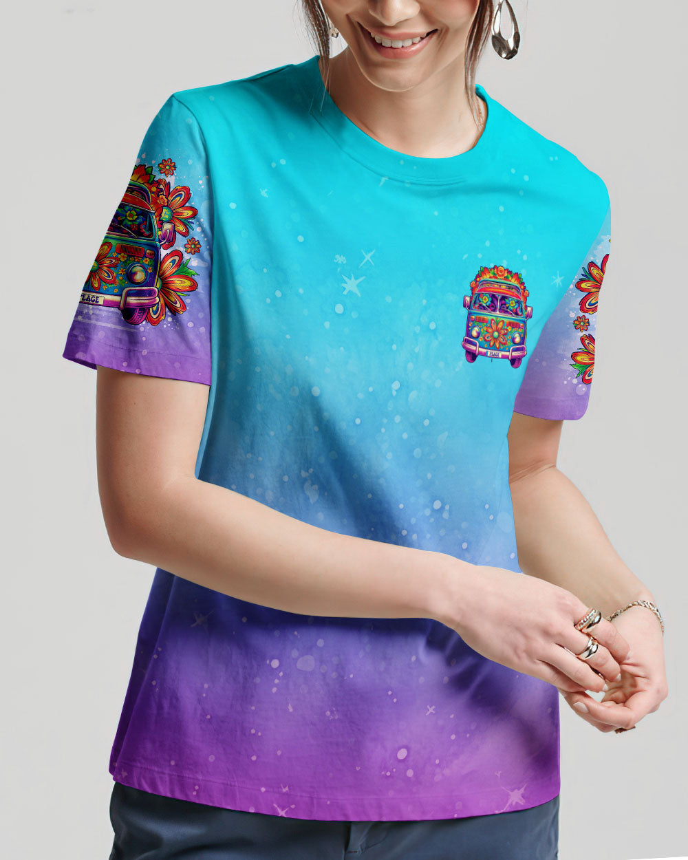 RUNNING AGAINST THE WIND COLORFUL ALL OVER PRINT - TLNO0305243
