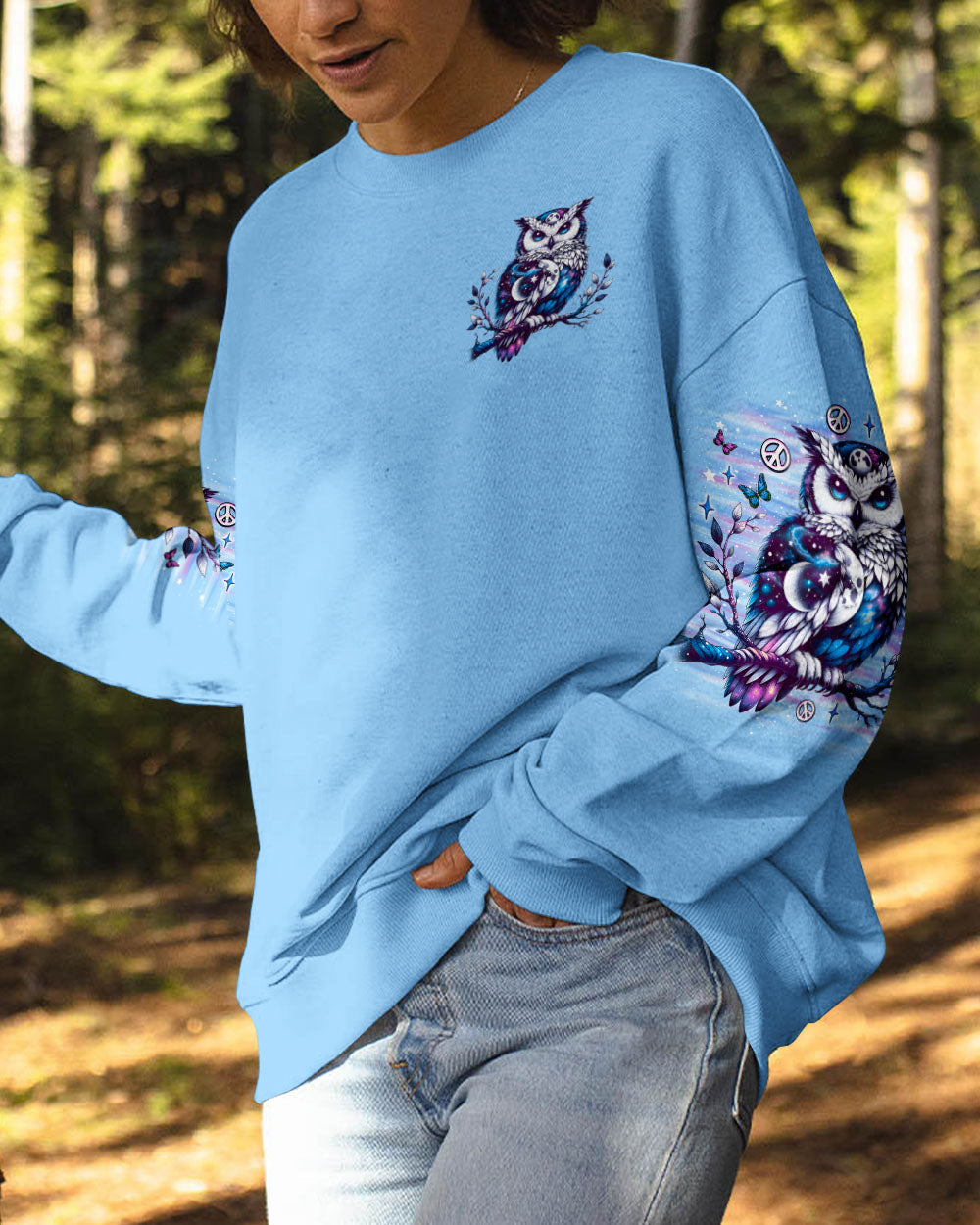HELLO DARKNESS MY OLD FRIEND OWL ALL OVER PRINT - TLNO0307251
