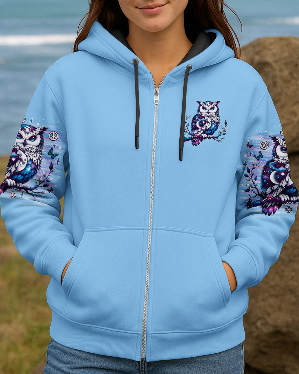 HELLO DARKNESS MY OLD FRIEND OWL ALL OVER PRINT - TLNO0307251