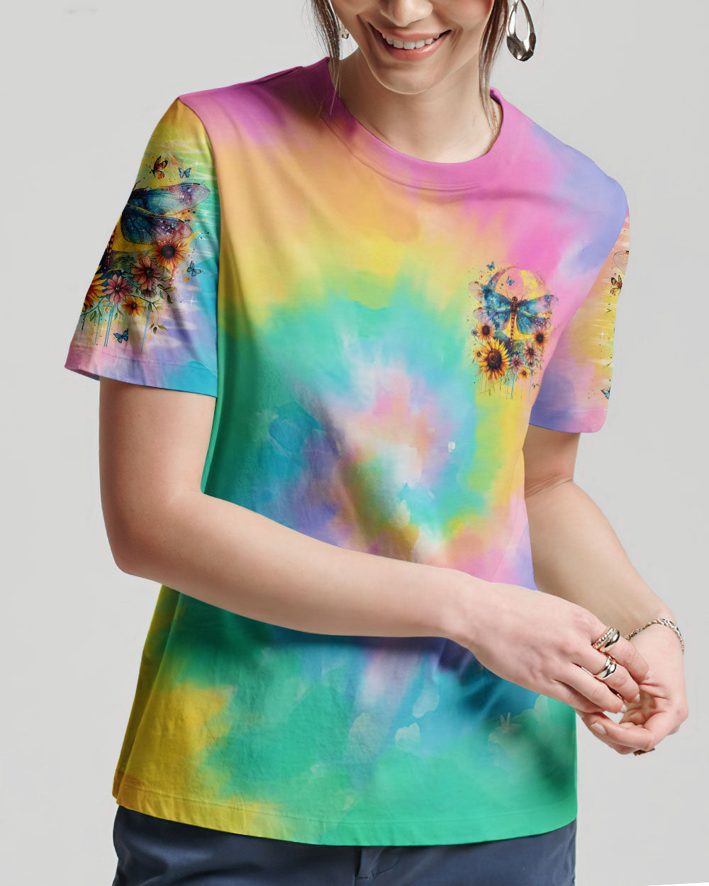 WHEN DRAGONFLIES APPEAR ANGELS ARE NEAR ALL OVER PRINT - TLNO0403243