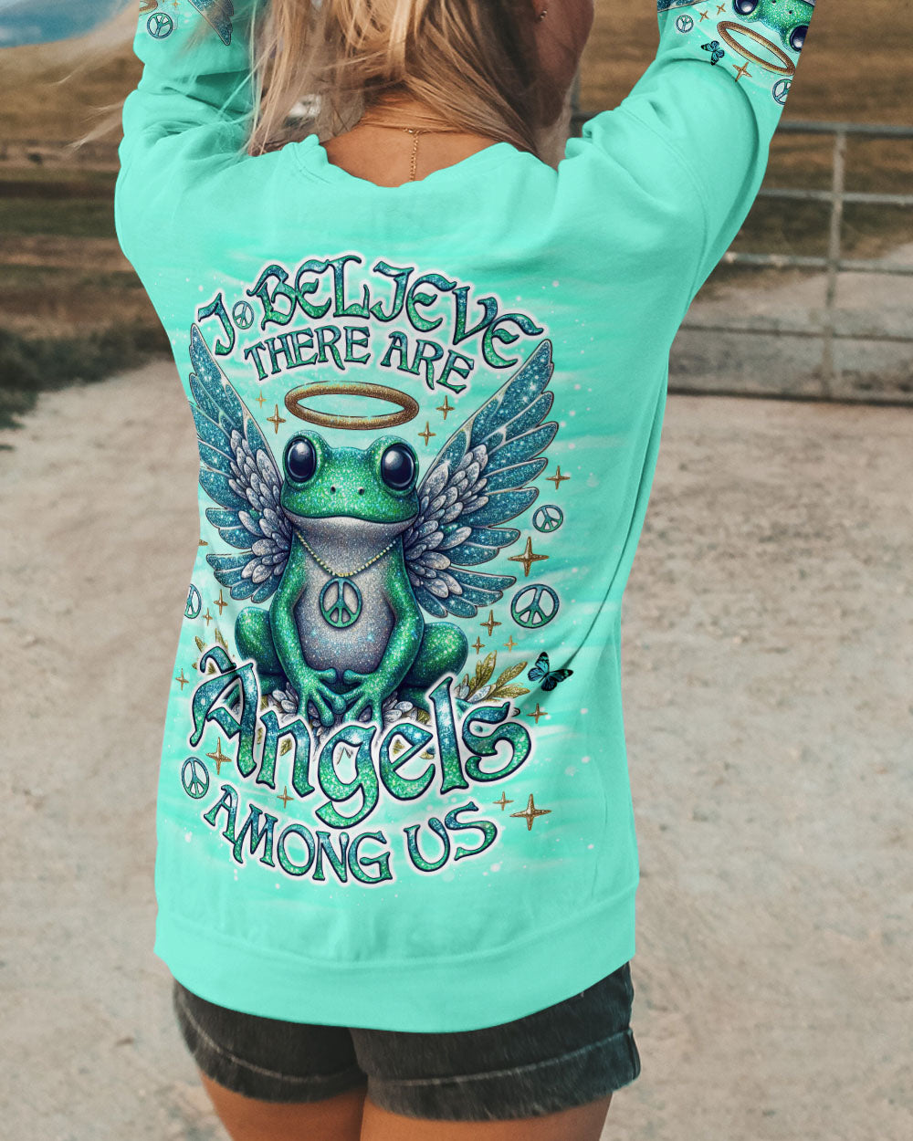 I BELIEVE THERE ARE ANGELS AMONG US WINGS ALL OVER PRINT - TLNO0406252