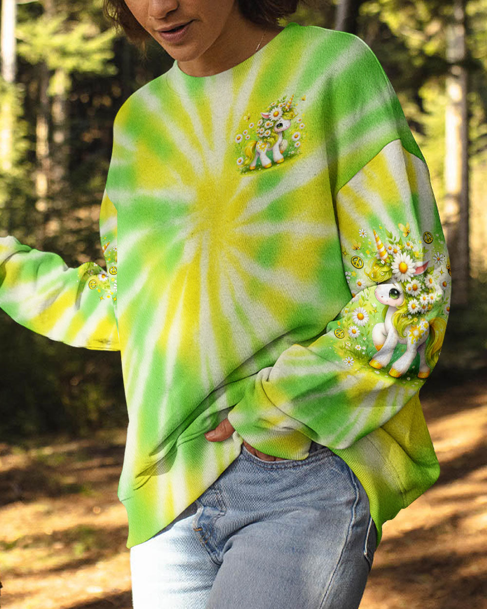 SPARKLE LIKE A UNICORN TIE DYE ALL OVER PRINT - TLNO0407251