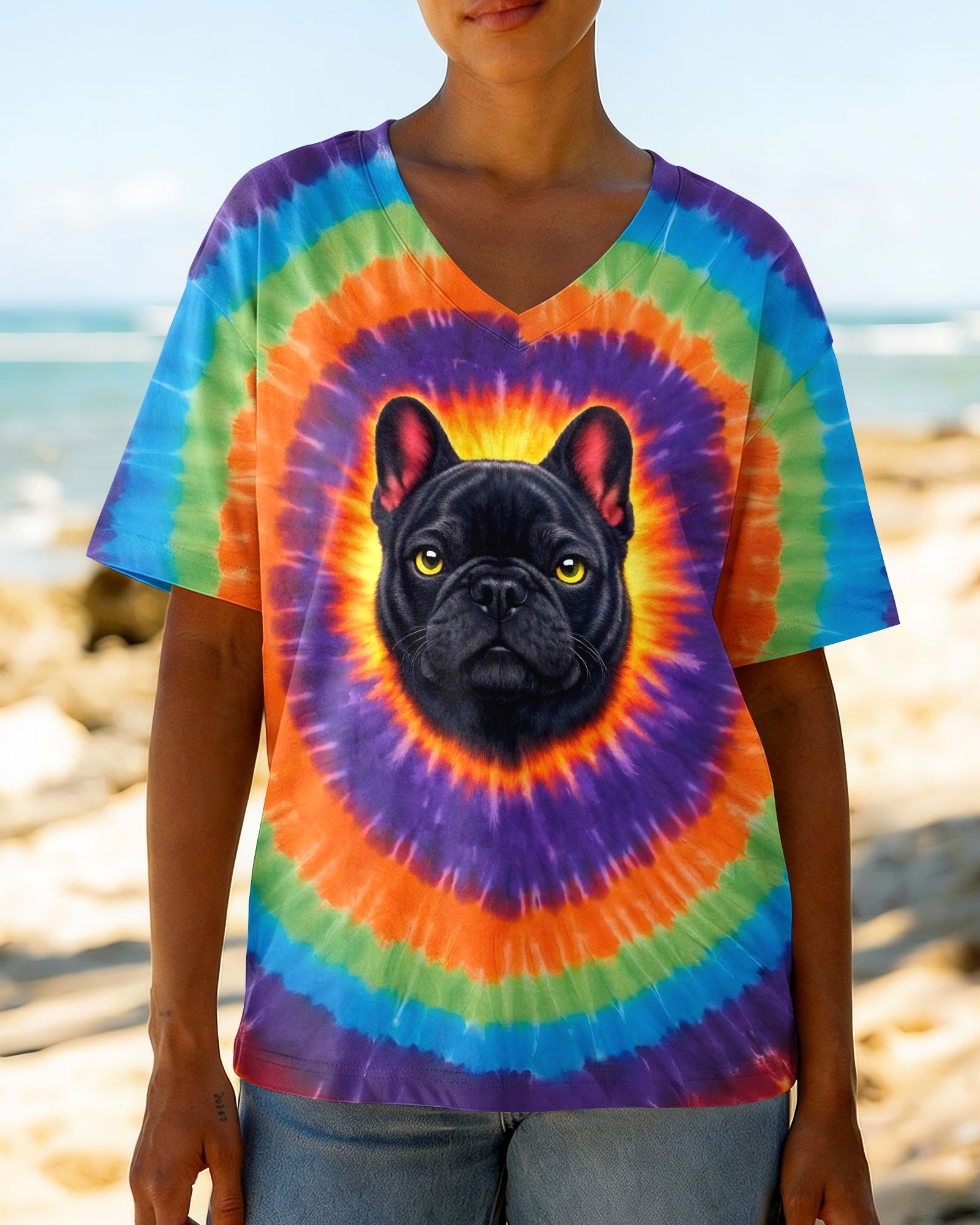 I DIDN'T FART FRENCH BULLDOG  SWIRL ALL OVER PRINT - TLNO0502262