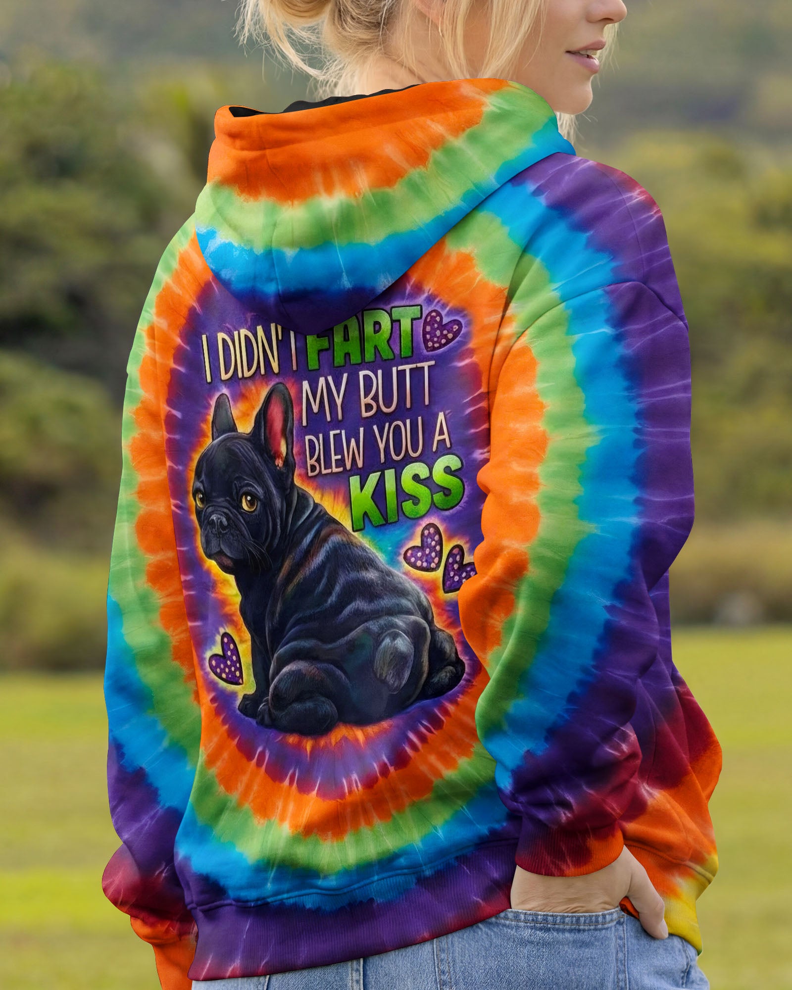 I DIDN'T FART FRENCH BULLDOG  SWIRL ALL OVER PRINT - TLNO0502262