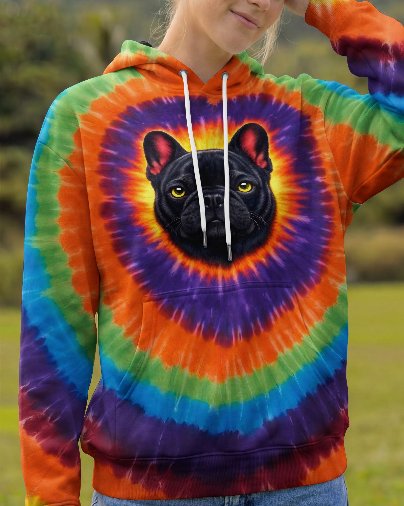 I DIDN'T FART FRENCH BULLDOG  SWIRL ALL OVER PRINT - TLNO0502262