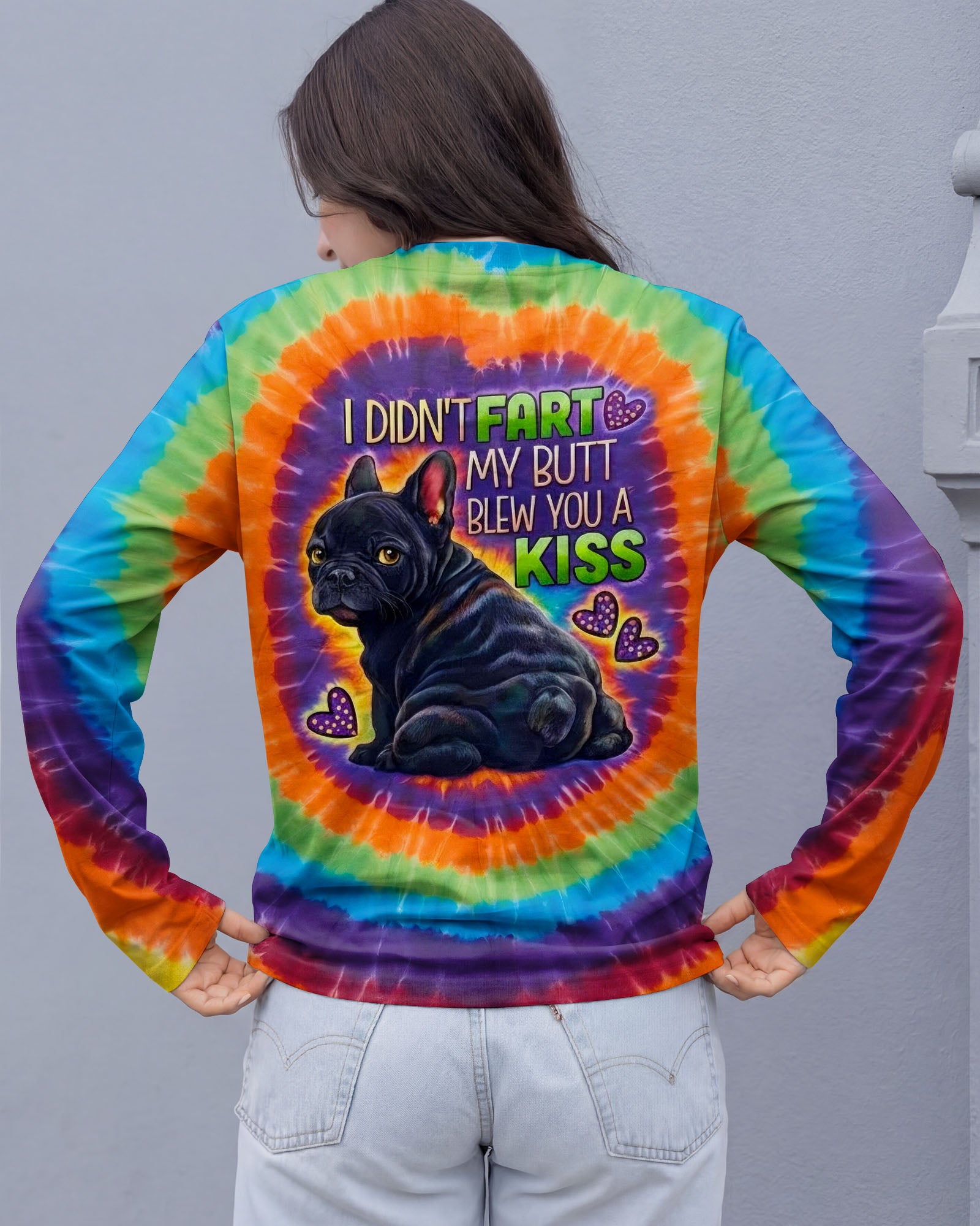 I DIDN'T FART FRENCH BULLDOG  SWIRL ALL OVER PRINT - TLNO0502262