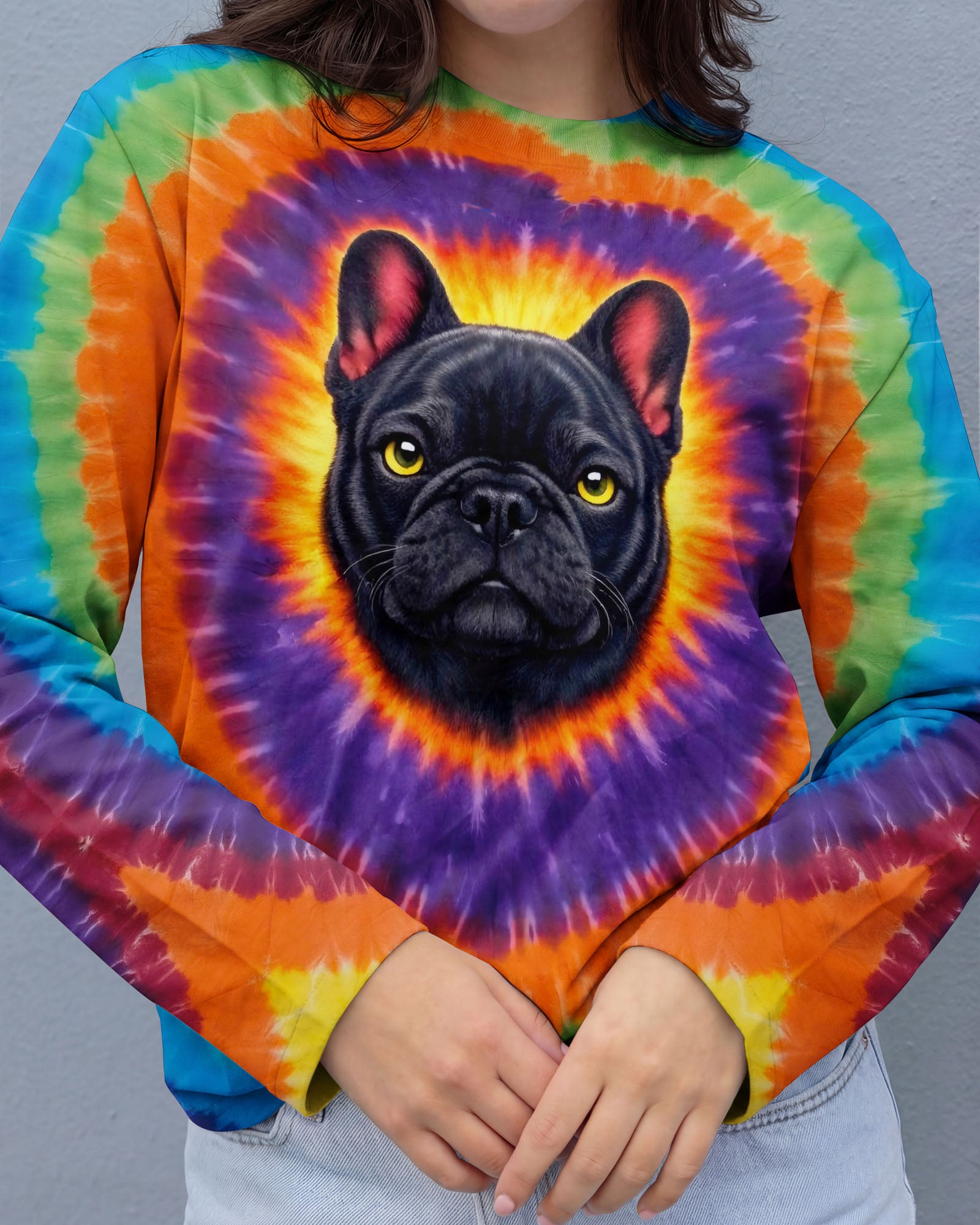 I DIDN'T FART FRENCH BULLDOG  SWIRL ALL OVER PRINT - TLNO0502262