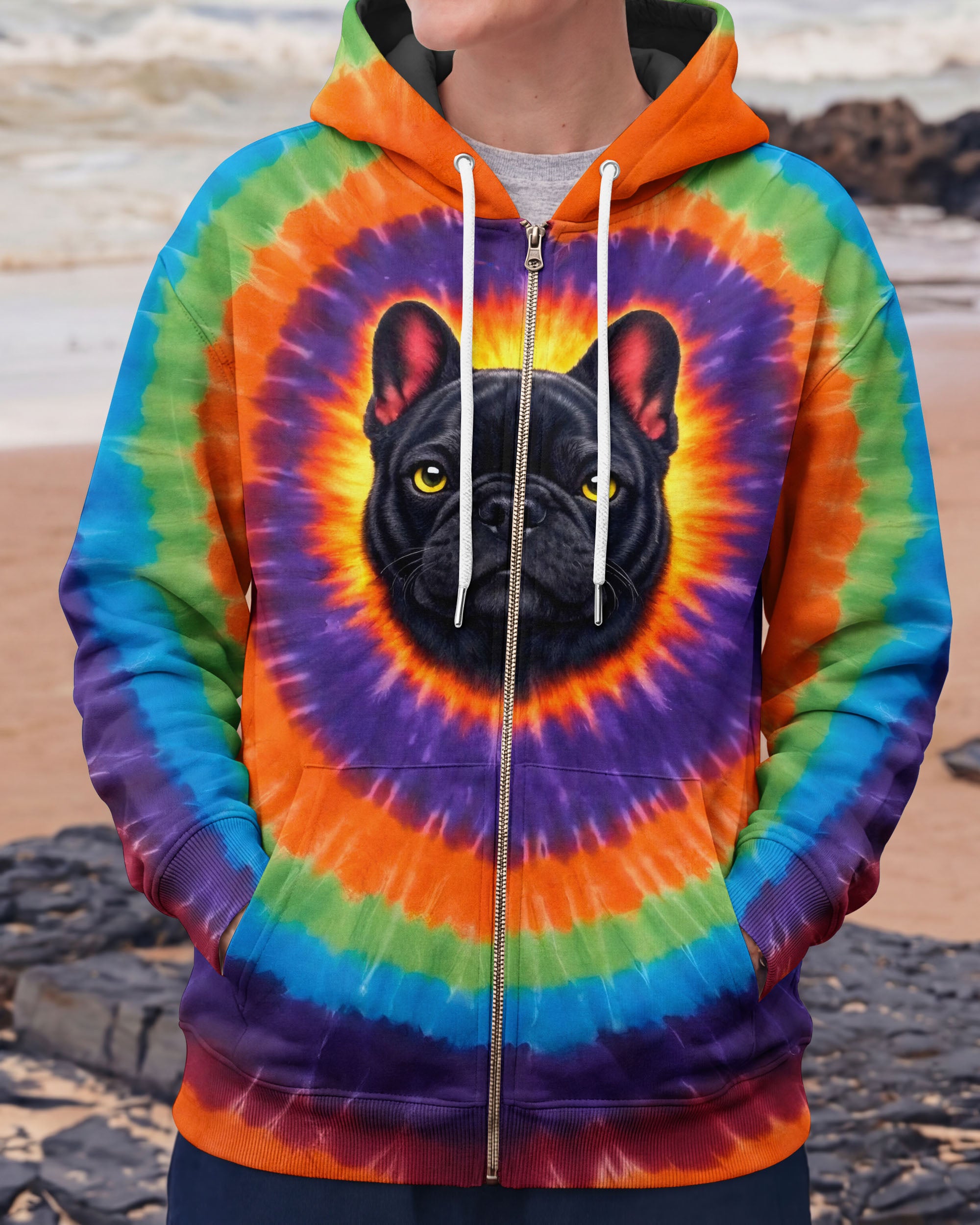 I DIDN'T FART FRENCH BULLDOG  SWIRL ALL OVER PRINT - TLNO0502262