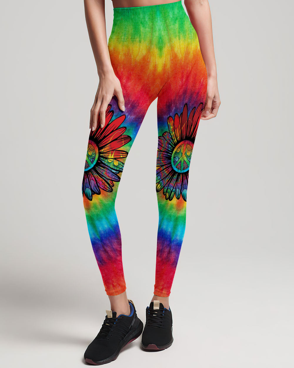 PEACE Y'ALL DAISY TIE DYE ALL OVER PRINT - TLNO0507232