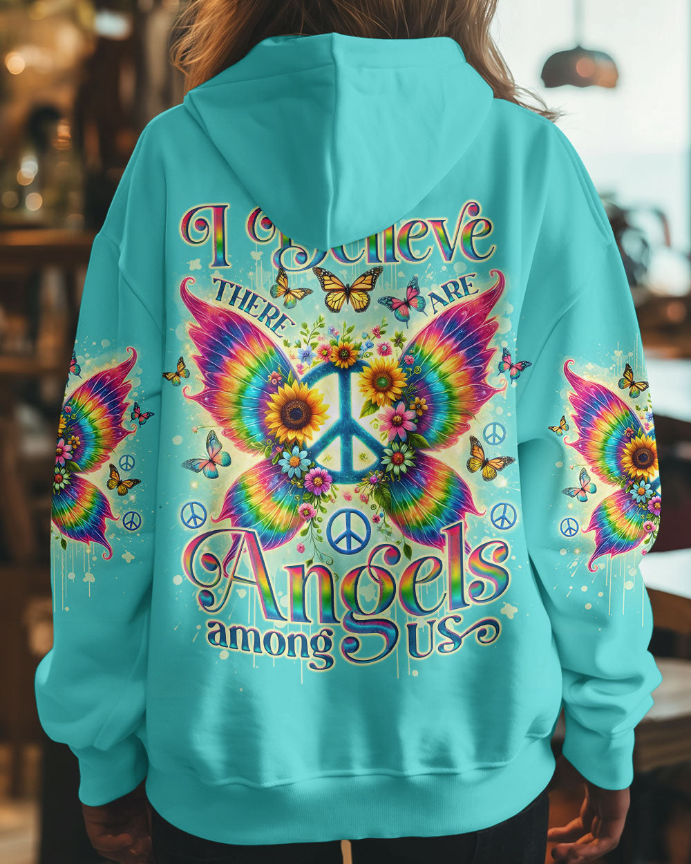 I BELIEVE THERE ARE ANGELS AMONG US WINGS ALL OVER PRINT - TLNO0603252