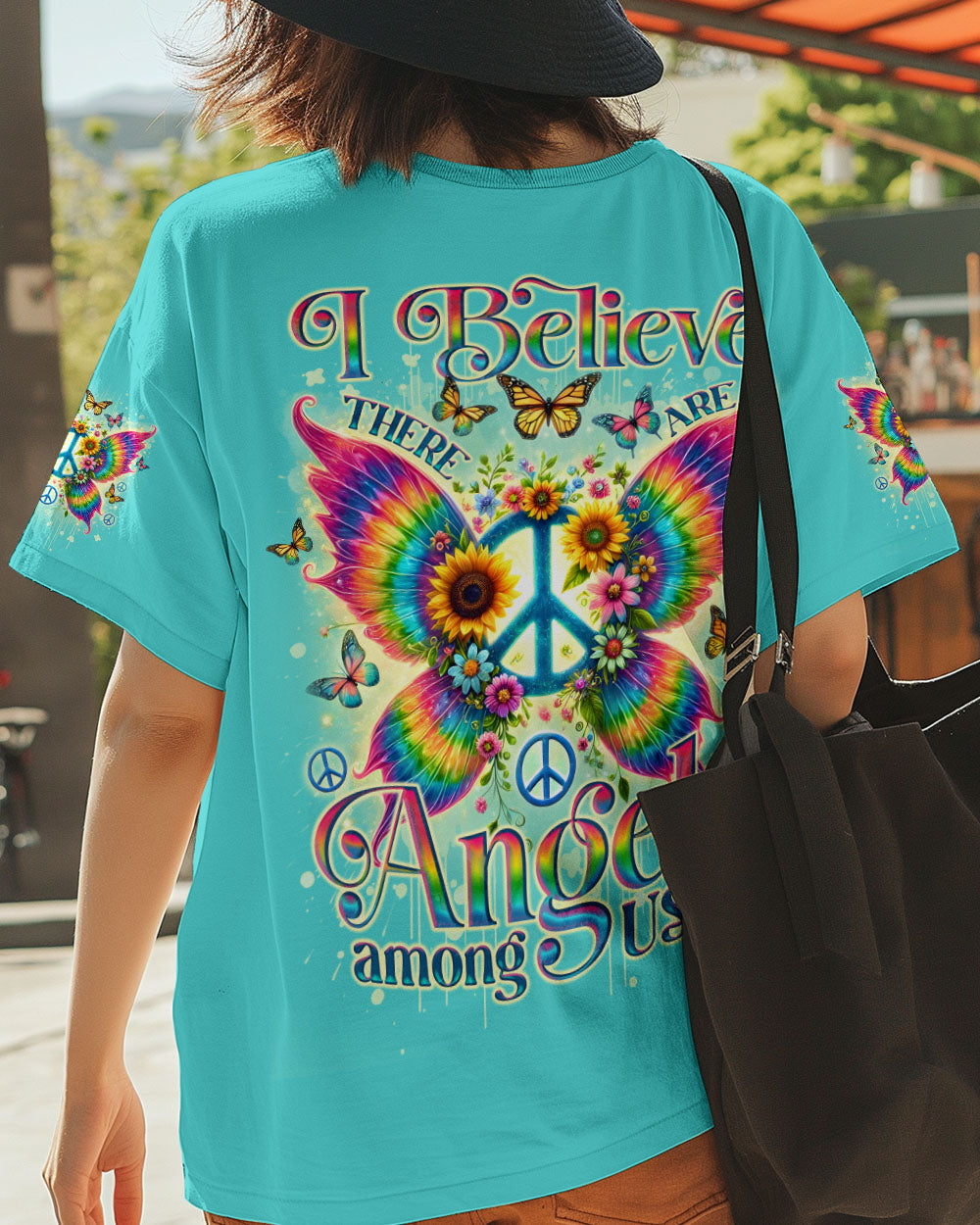I BELIEVE THERE ARE ANGELS AMONG US WINGS ALL OVER PRINT - TLNO0603252