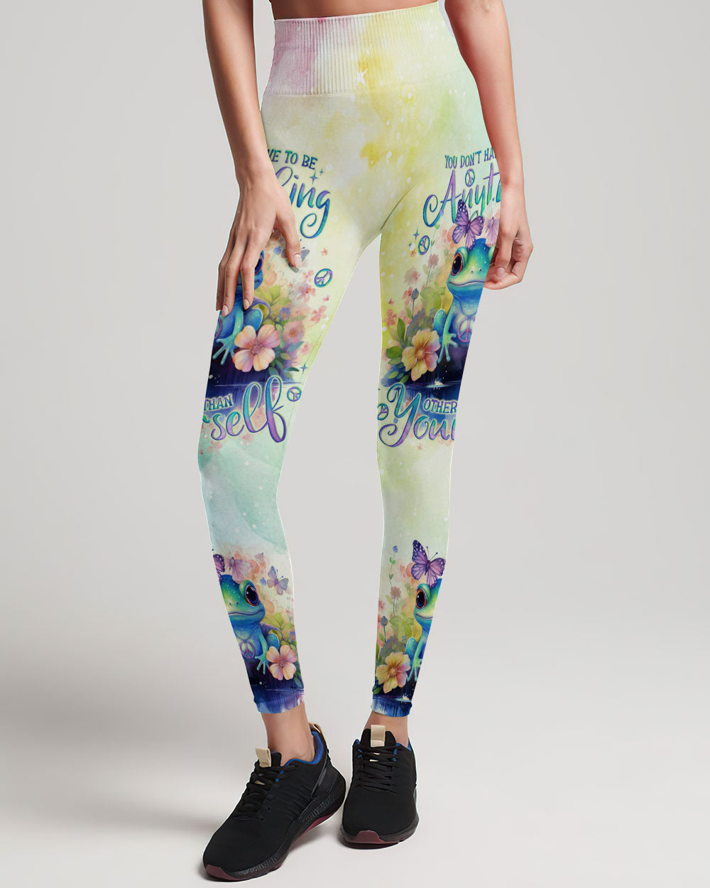 YOU DON'T HAVE TO BE ANYTHING FROG ALL OVER PRINT - TLNO0612231