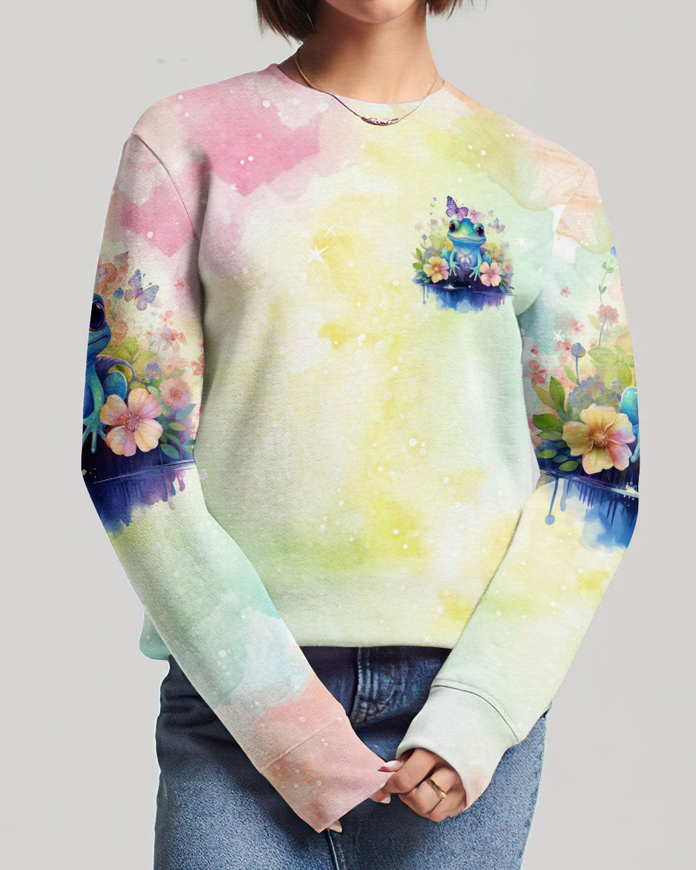 YOU DON'T HAVE TO BE ANYTHING FROG ALL OVER PRINT - TLNO0612231