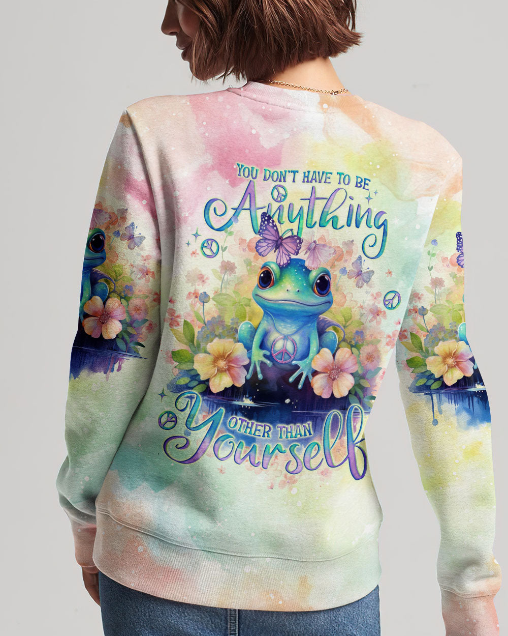 YOU DON'T HAVE TO BE ANYTHING FROG ALL OVER PRINT - TLNO0612231