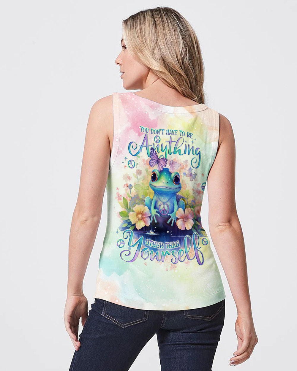 YOU DON'T HAVE TO BE ANYTHING FROG ALL OVER PRINT - TLNO0612231