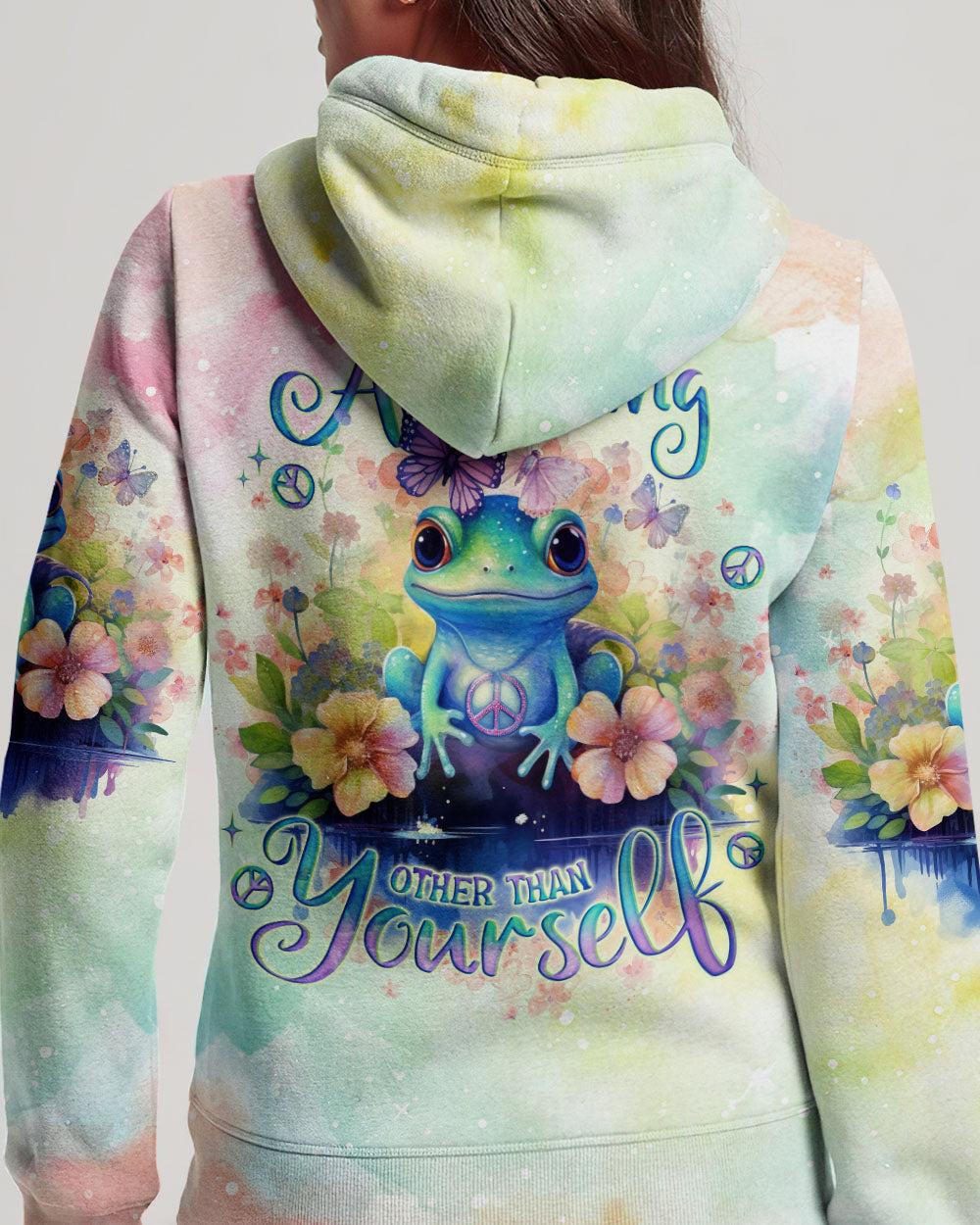 YOU DON'T HAVE TO BE ANYTHING FROG ALL OVER PRINT - TLNO0612231