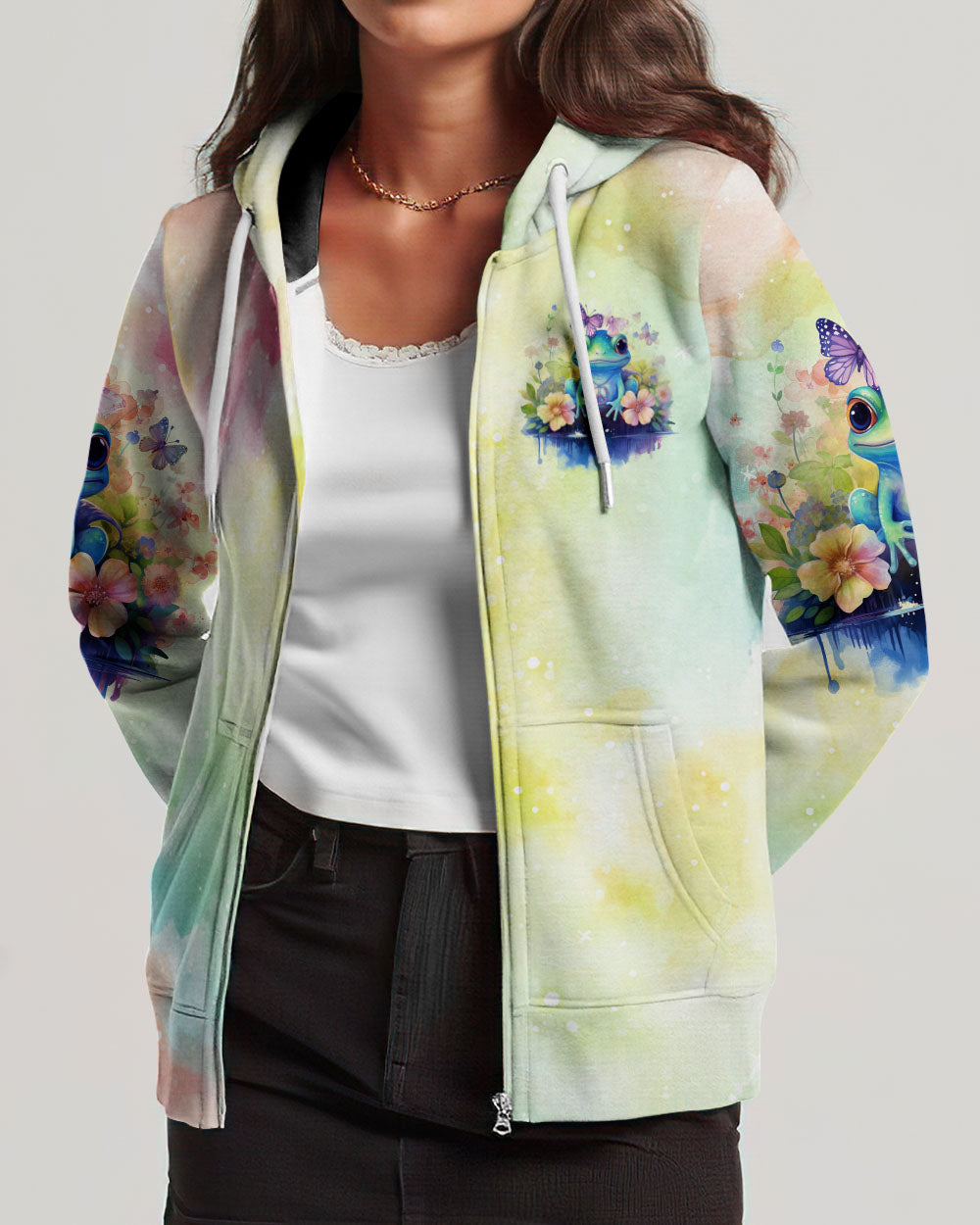 YOU DON'T HAVE TO BE ANYTHING FROG ALL OVER PRINT - TLNO0612231