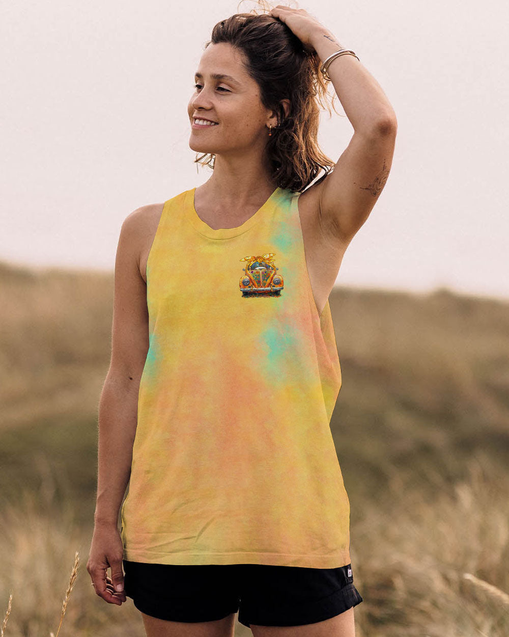 RUNNING AGAINST THE WIND CAR TIE DYE ALL OVER PRINT - TLNO0702251