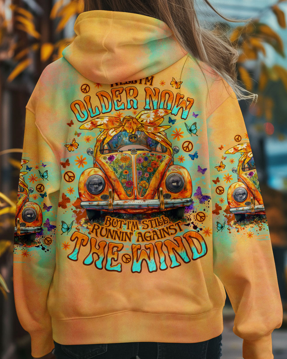 RUNNING AGAINST THE WIND CAR TIE DYE ALL OVER PRINT - TLNO0702251